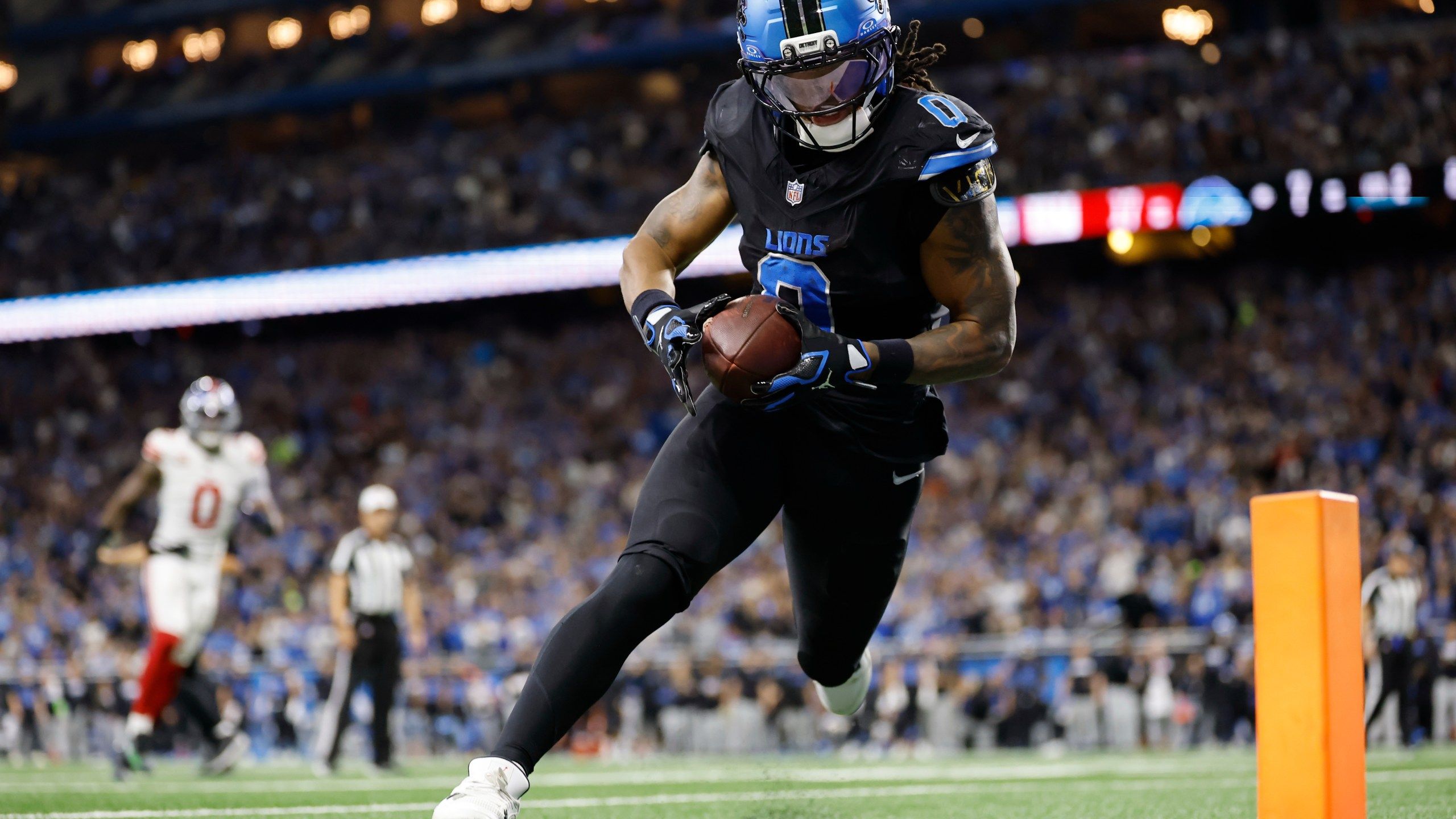 2560x1440 Jahmyr Gibbs Rescues Lions With Long TD Run In OT For 34 27 Win Over Giants. FOX 4 Kansas City WDAF TV. News, Weather, Sports