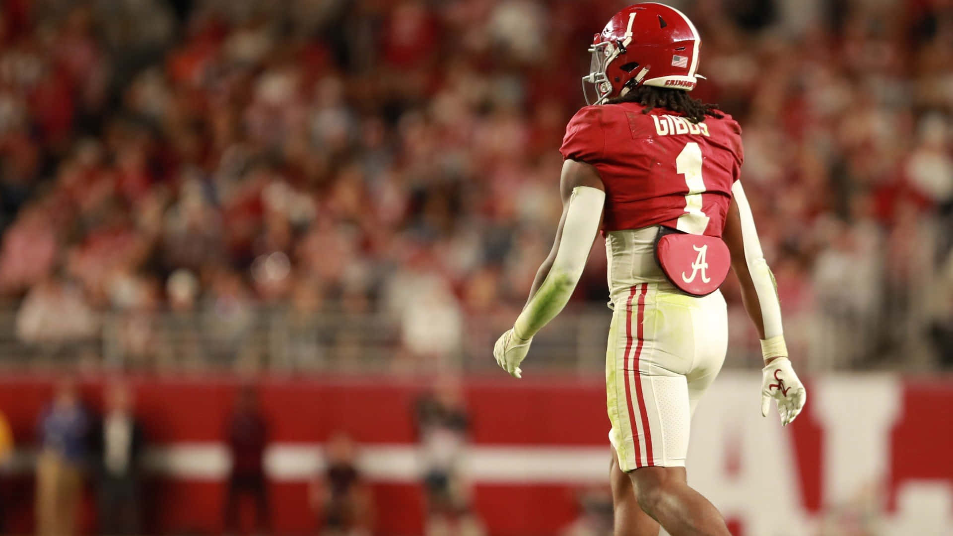 1920x1080 Download Jahmyr Gibbs Alabama Football Player Number1 Wallpaper