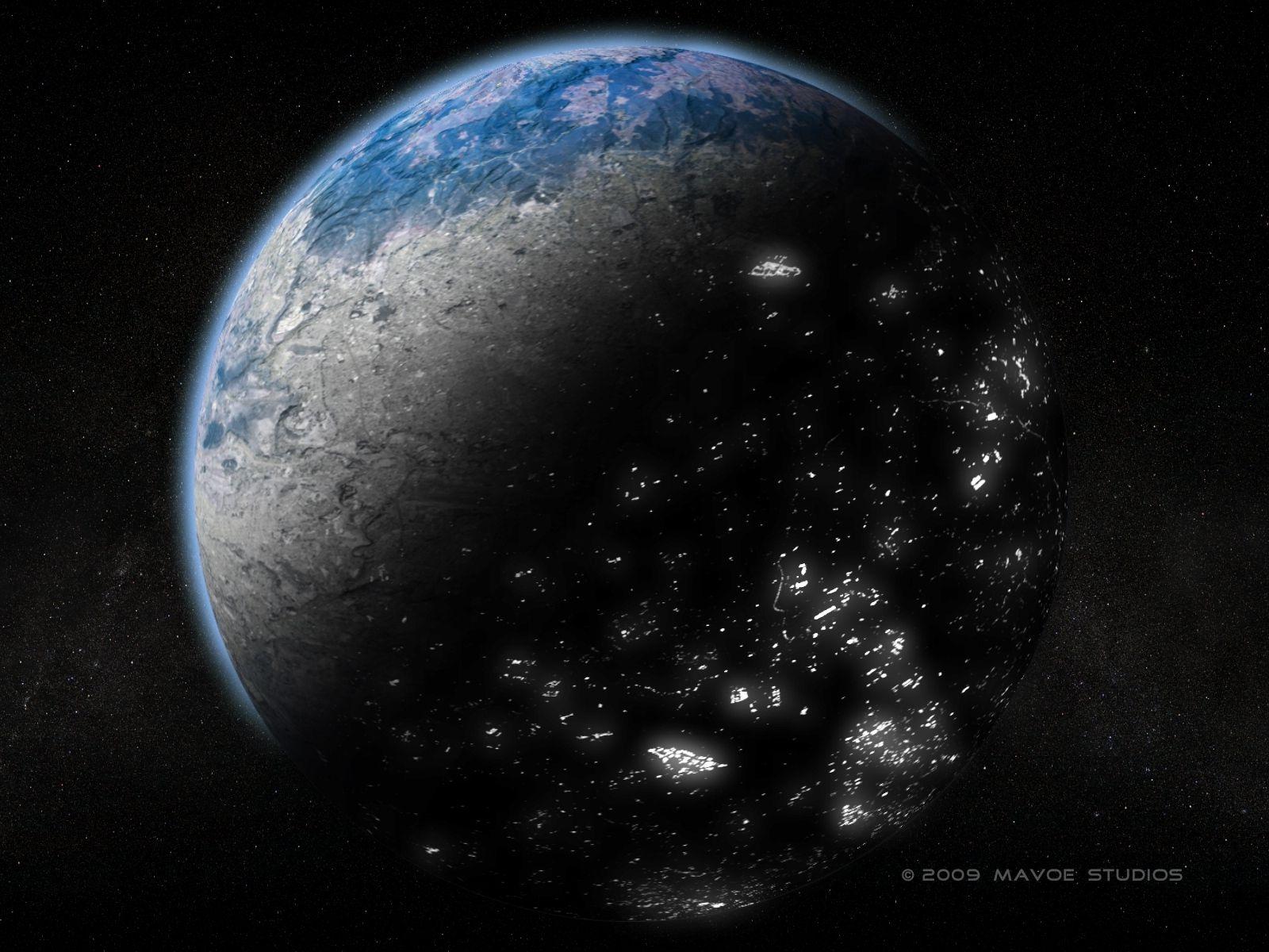 1600x1200 Download wallpaper 1600x1200 earth, day, night, urbanization