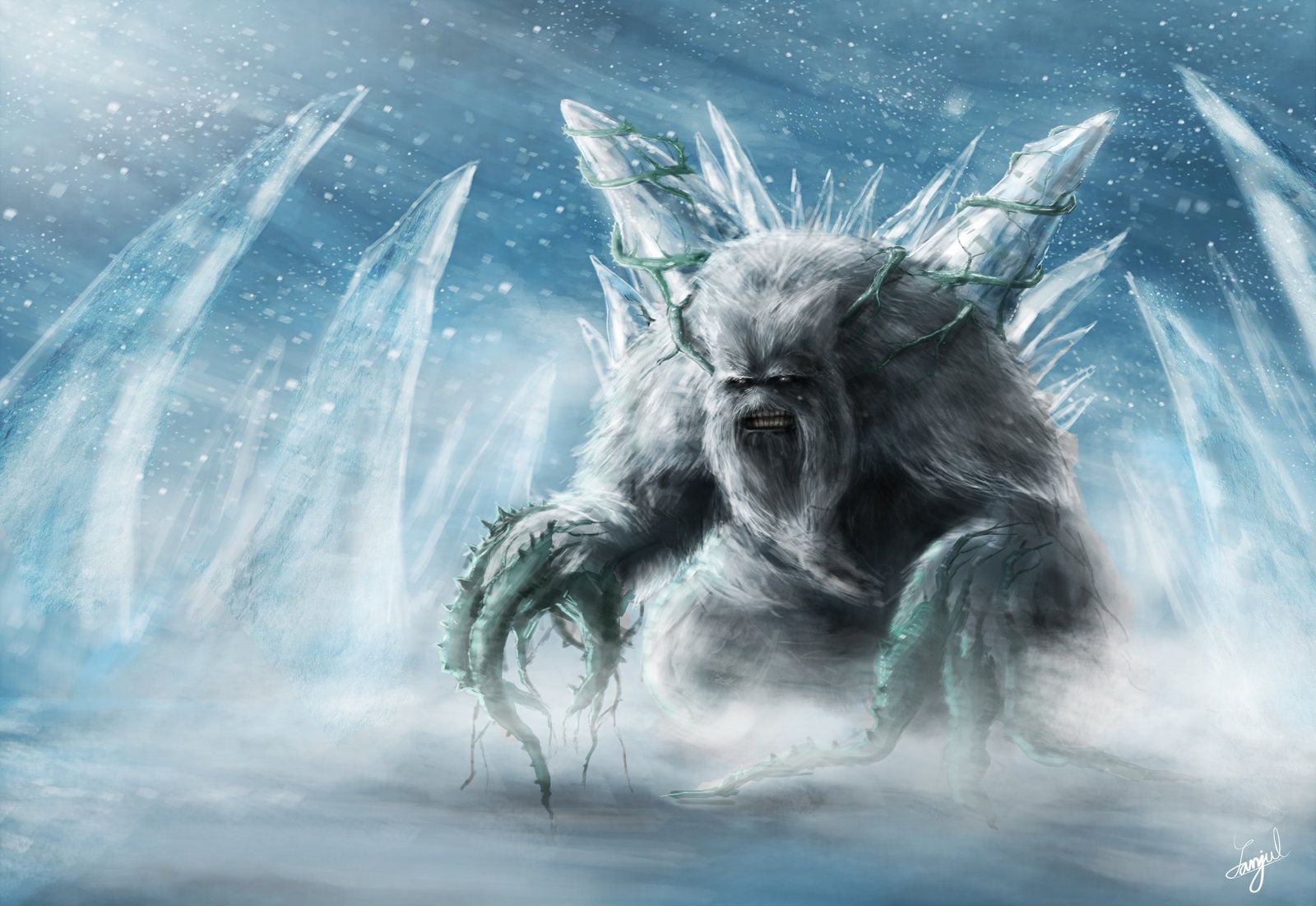 1600x1101 Pokémon by Review: - : Snover & Abomasnow