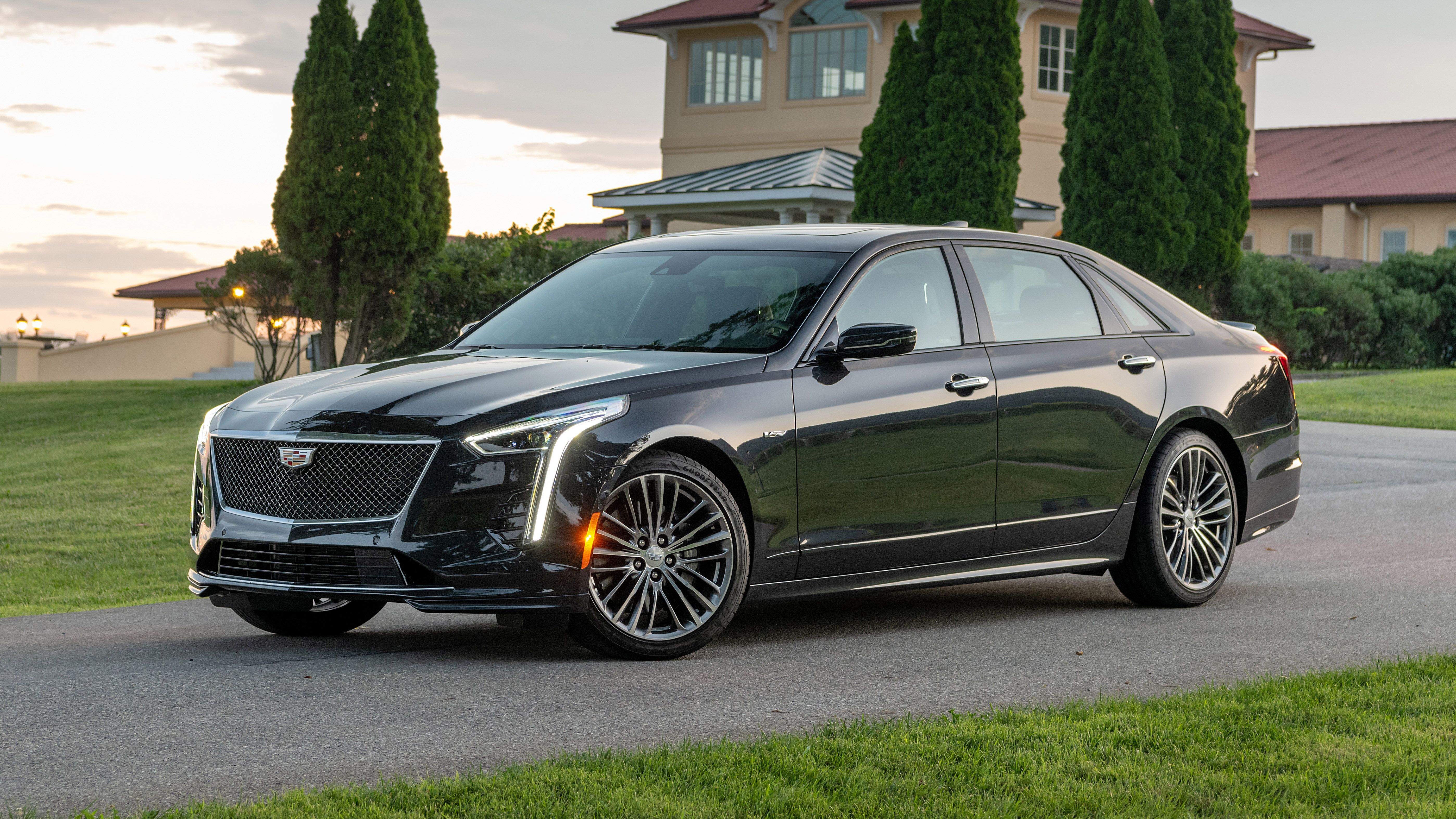 5592x3146 Download Black Car Car Cadillac Vehicle Cadillac CT6 4k Ultra HD Wallpaperx3146