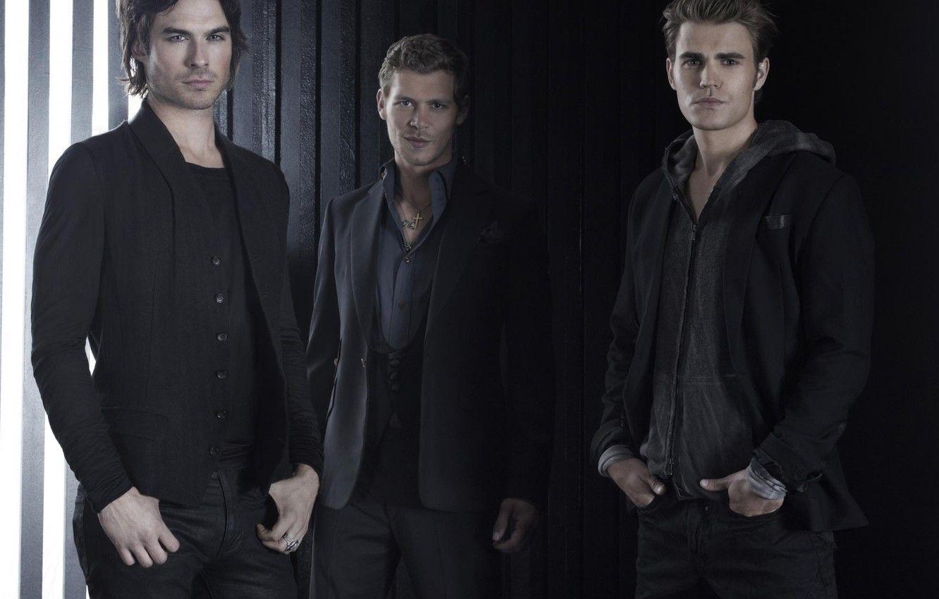 1332x850 Wallpaper the series, the vampire diaries, Ian Somerhalder, Ian Somerhalder, Paul Wesley, Paul Wesley, Joseph Morgan, The vampire diaries image for desktop, section фильмы