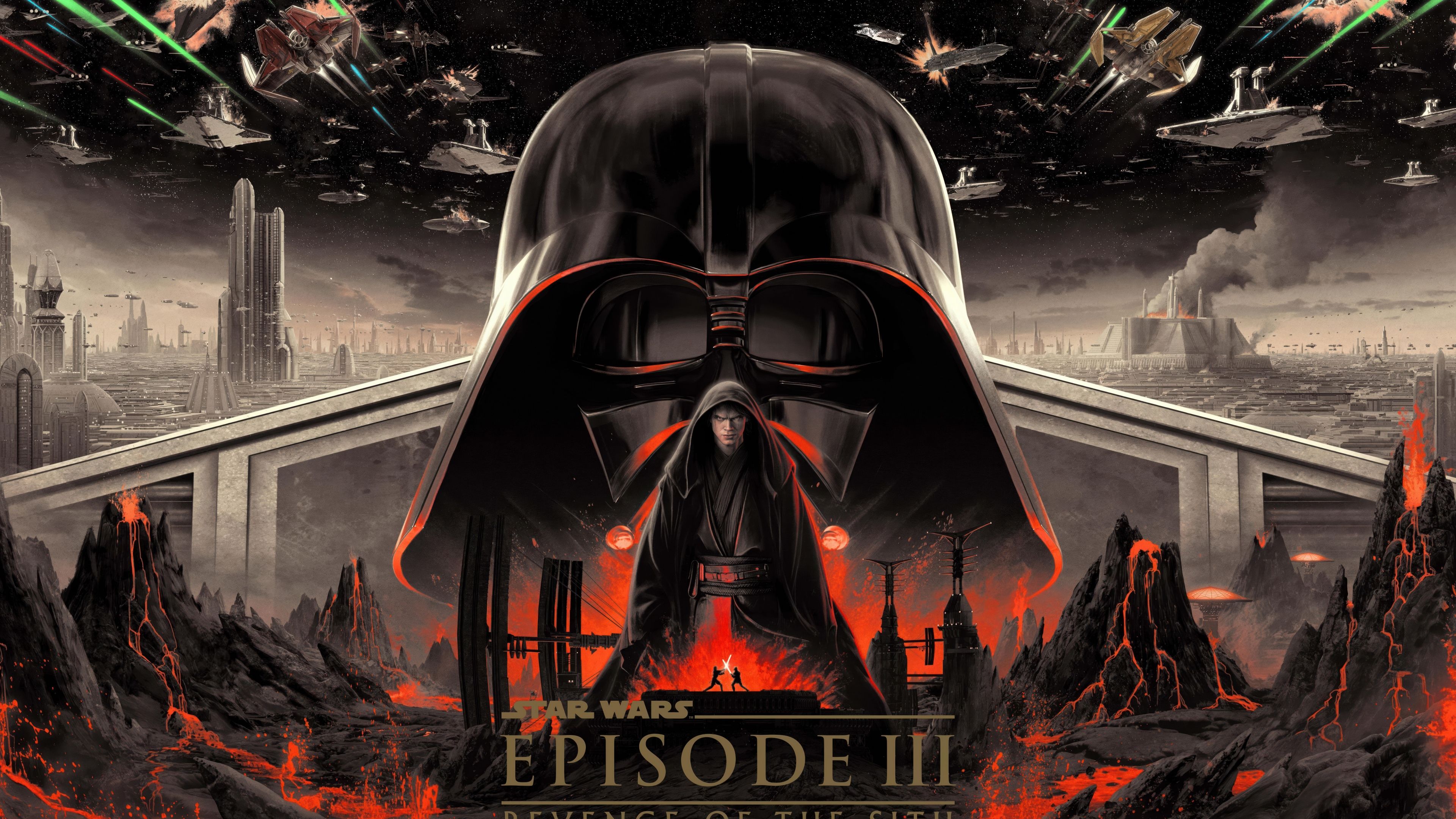 3840x2160 Star Wars: Episode III of the Sith Wallpaper 4K, 20th Anniversary, 5K