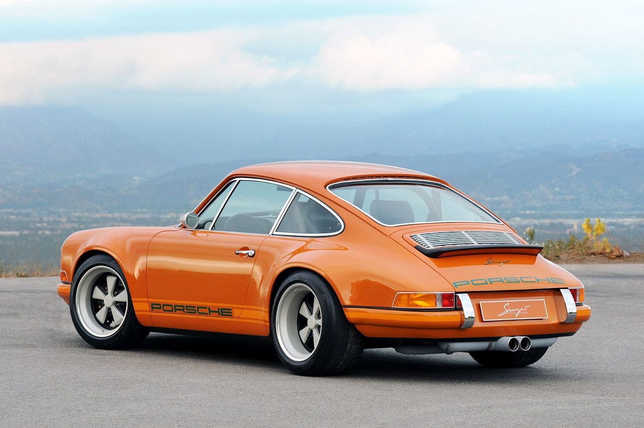1280x850 Porsche911 Singer Racing Orange PebbleBeach 2009