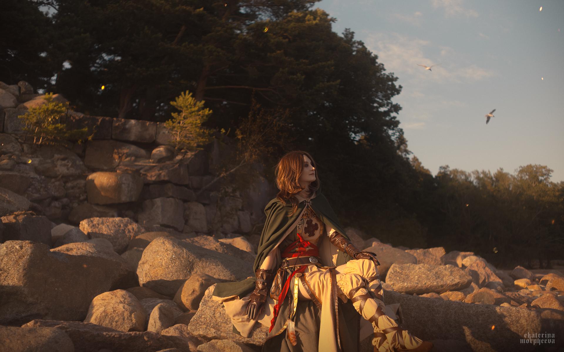 1920x1200 Happy upcoming DS2 Anniversary! My Emerald Herald cosplay, photo by Ekaterina Morpheeva. Some backstages at the end