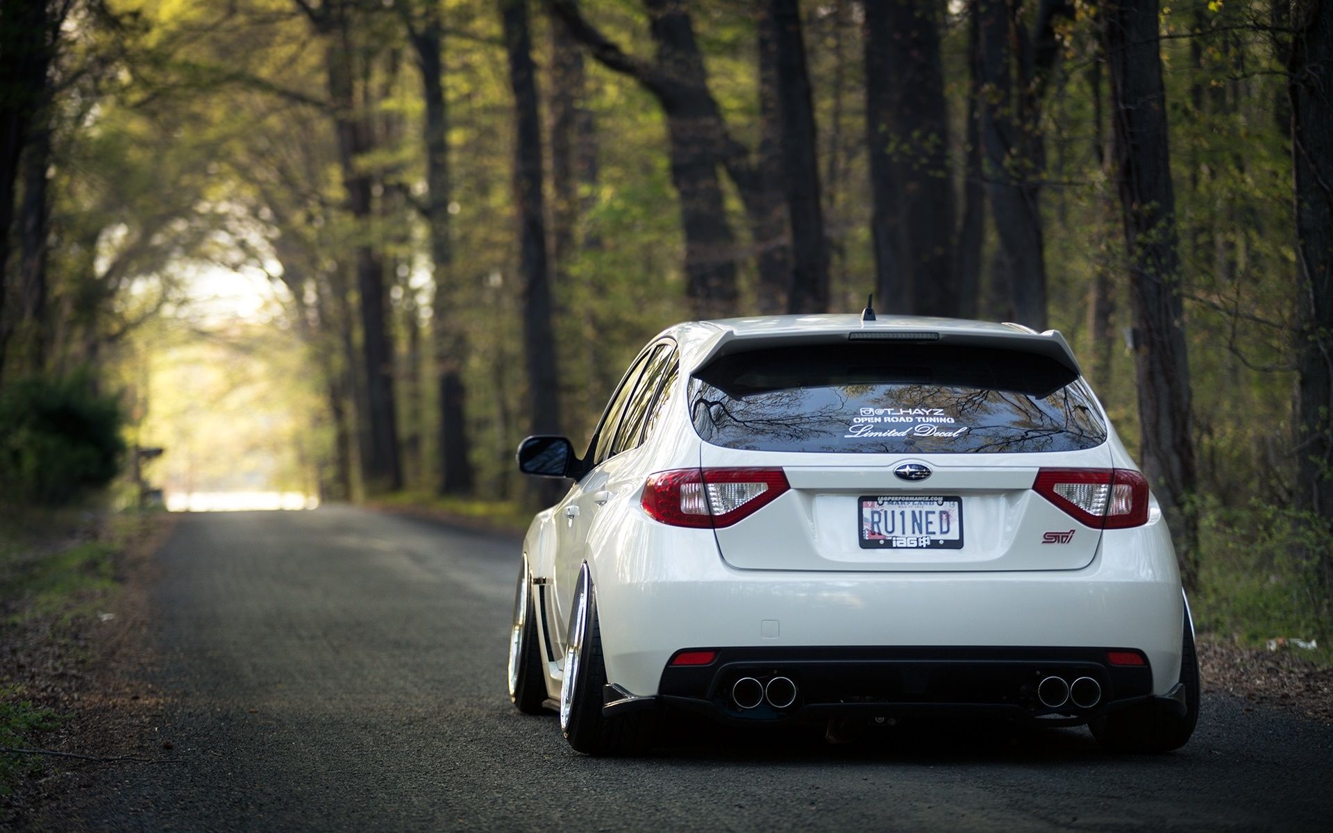 1920x1200 Wallpaper Subaru, Impreza, WRX, white, STI, Subaru, Impreza, stance for mobile and desktop, section subaru, resolution 1920x1200
