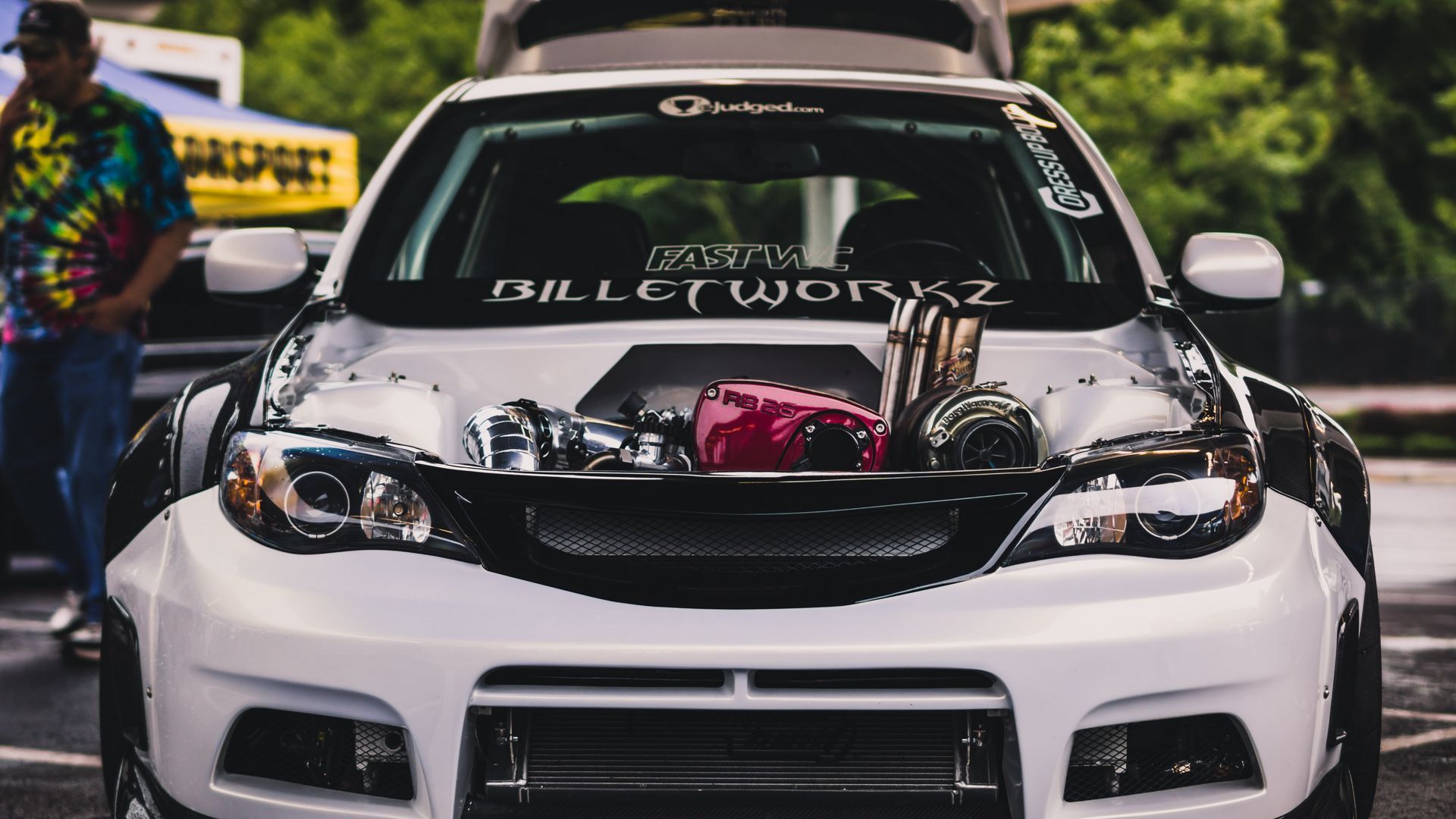 1920x1080 Download wallpaper 1920x1080 subaru impreza wrx sti, subaru, sports car, front view full hd, hdtv, fhd, 1080p HD background