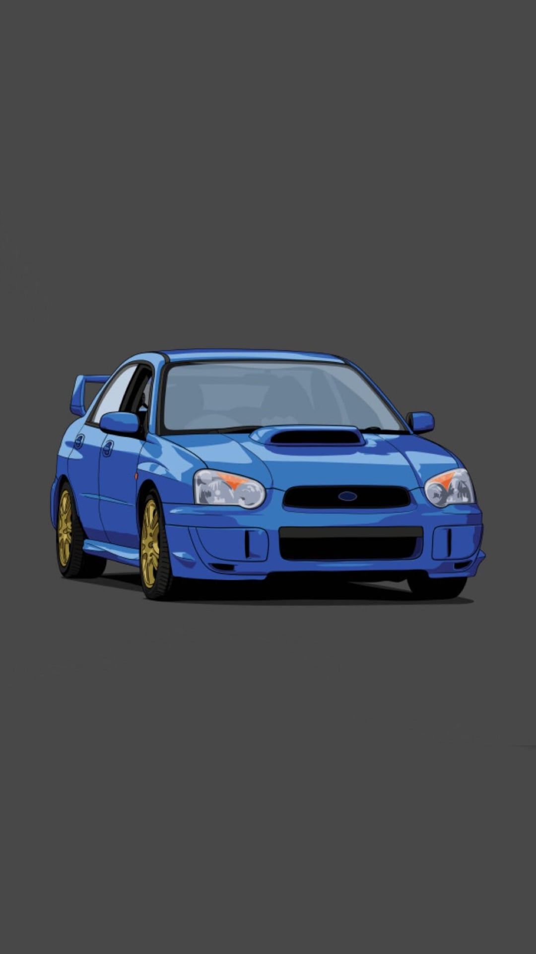 1080x1920 Blobeye WRX wallpaper (drawing)