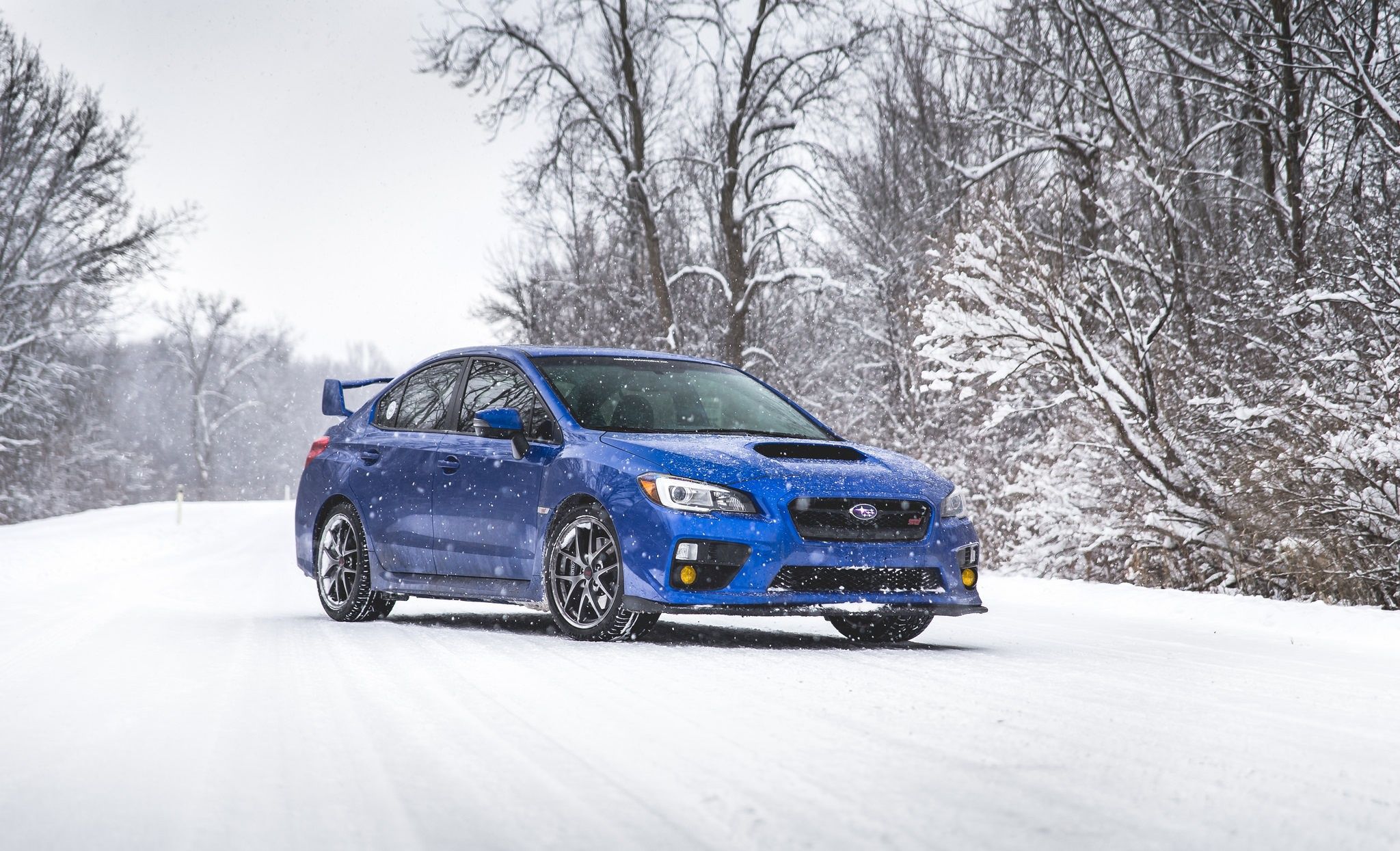 2048x1245 Wallpaper Subaru, Impreza, WRX, white, STI, blue, winter, snow for mobile and desktop, section subaru, resolution 2048x1245