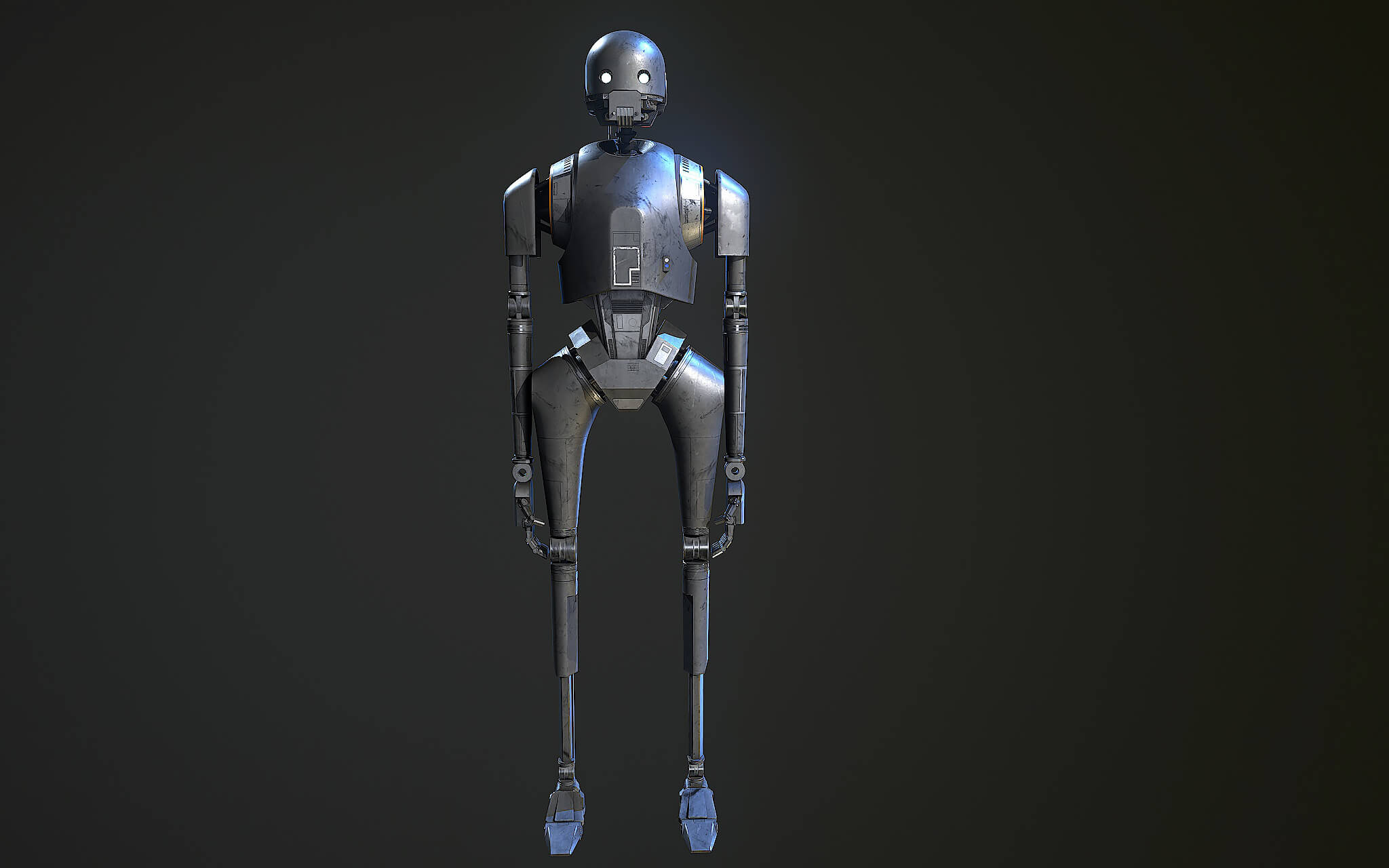 2048x1280 K 2SO Star Wars 3D Model