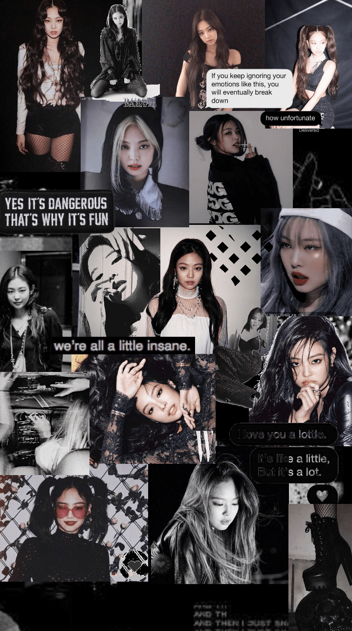 720x1291 jennie black aesthetic Outfit