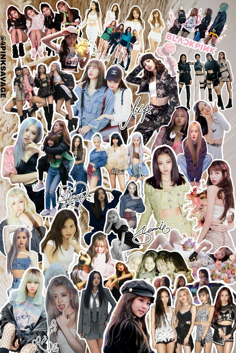 802x1200 Blackpink Collage Wallpaper