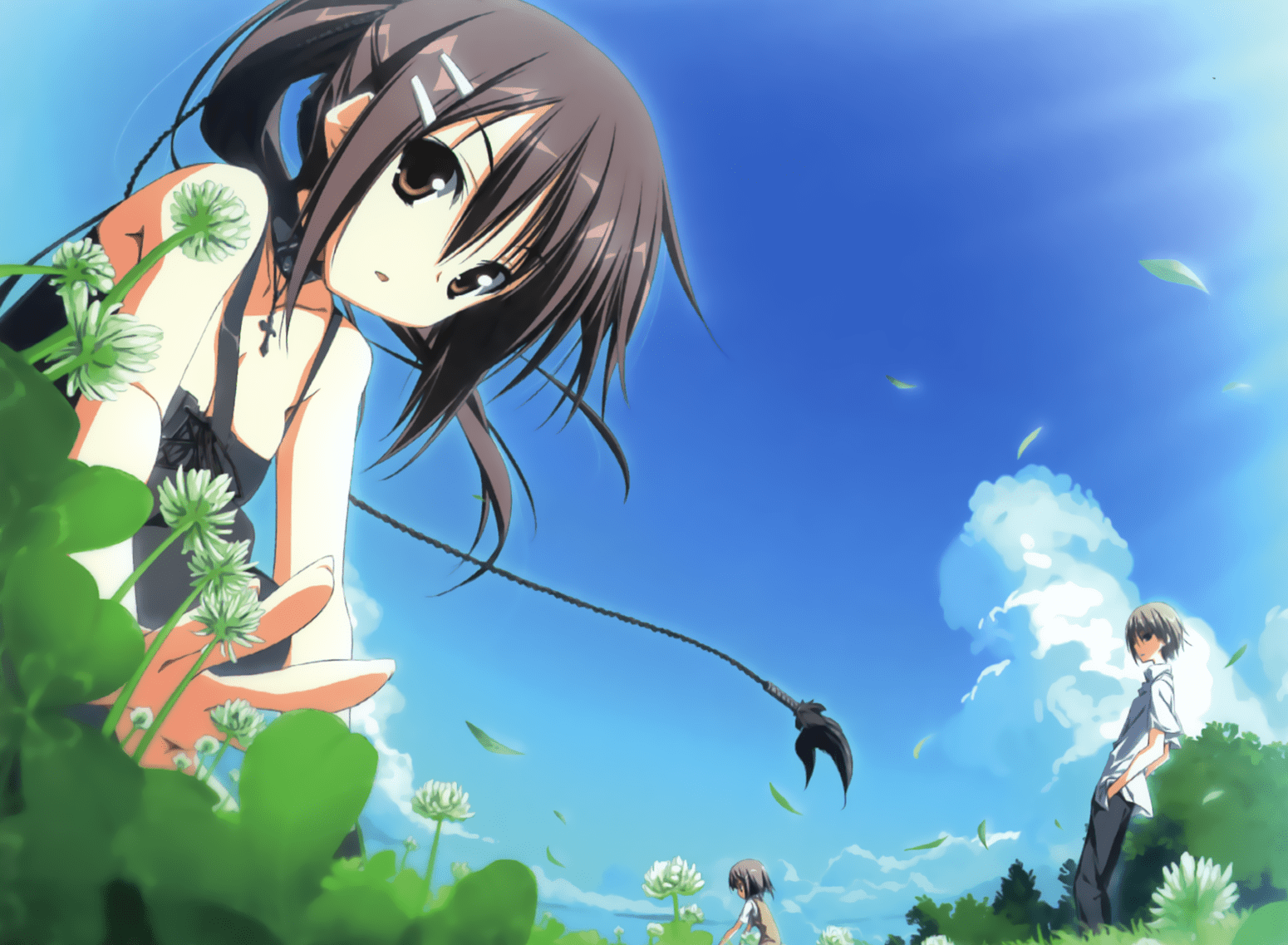1550x1137 kagome mamiya hasaki mamiya tomosane minakami yuki sky subarashiki hibi. konachan.net.com Anime Wallpaper