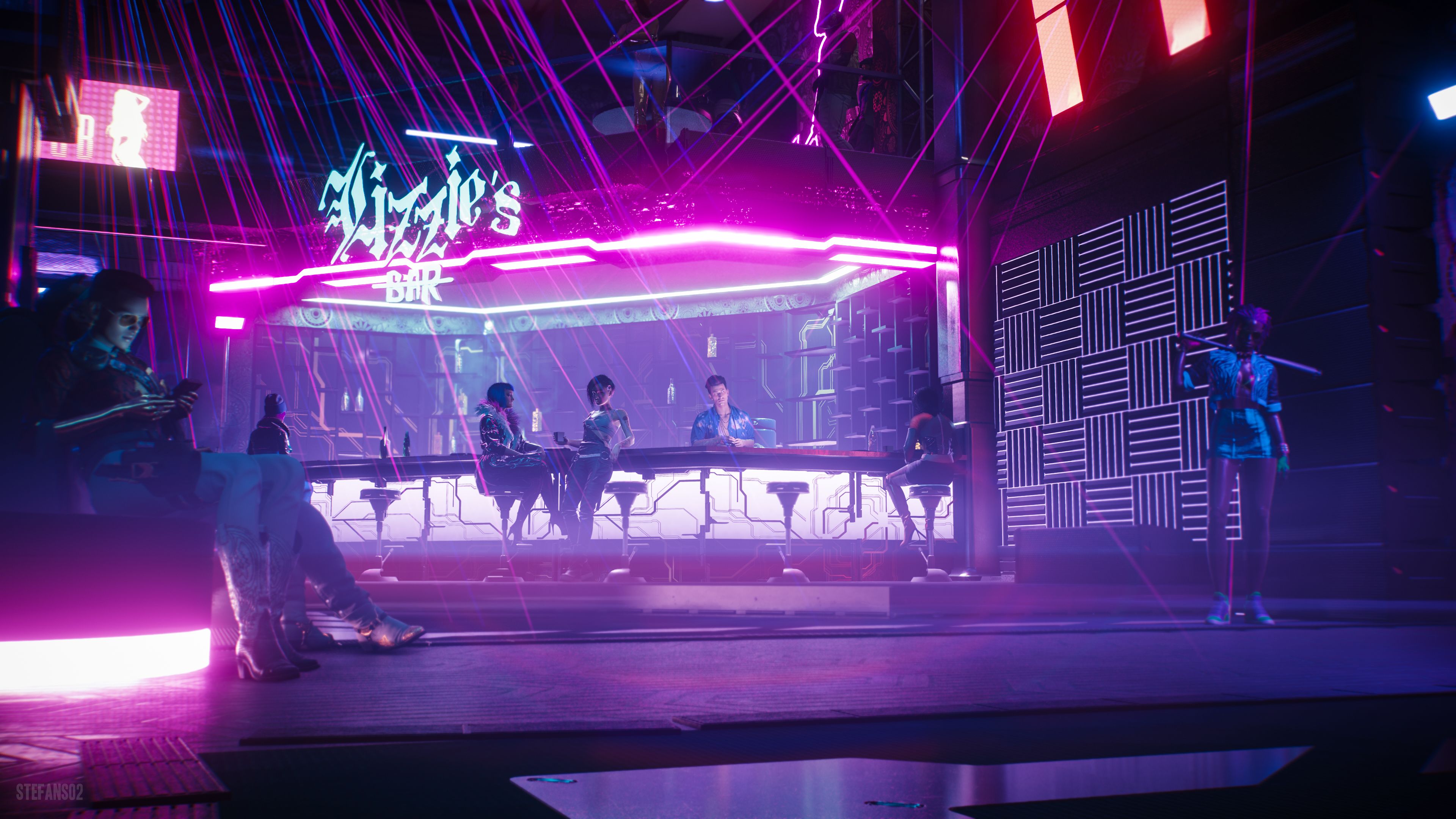 3840x2160 Cyberpunk 2077 / Lizzie's Bar