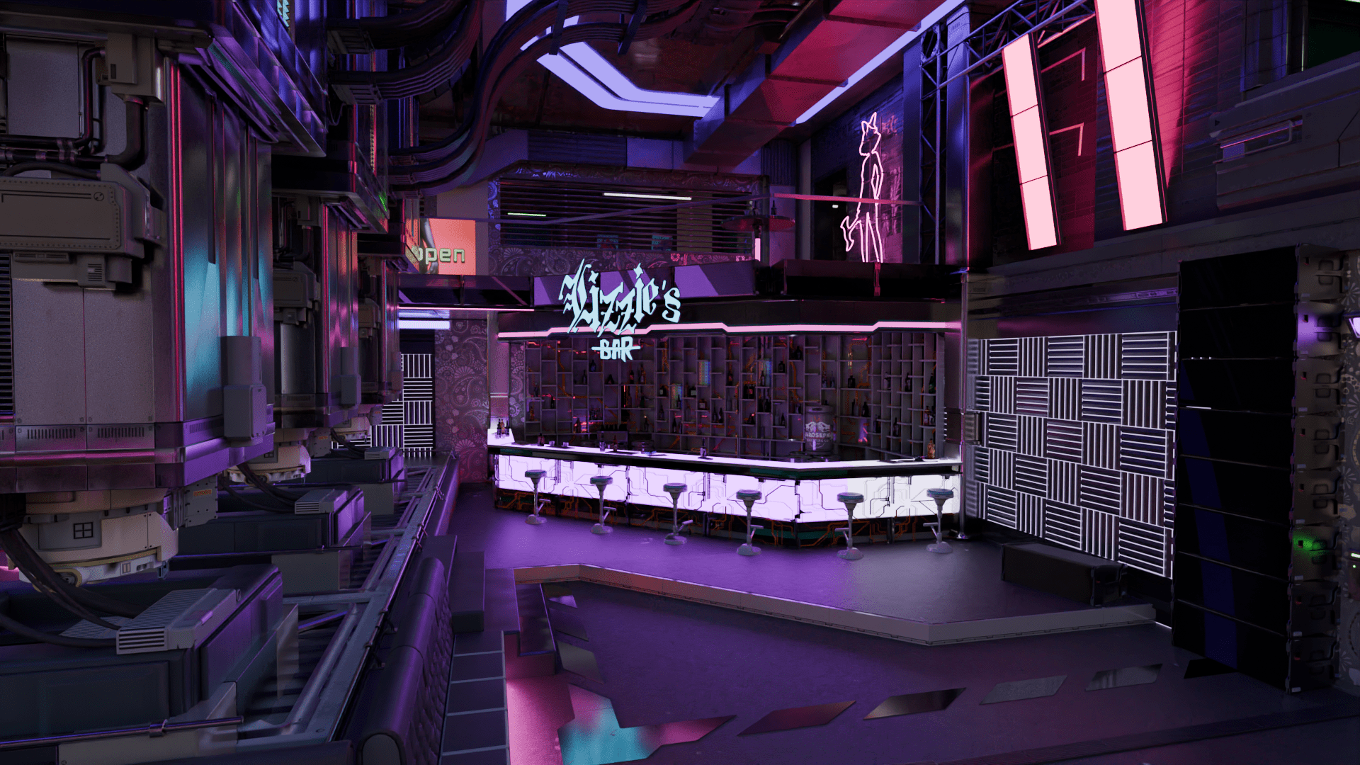 1920x1080 Open3DLab • Lizzie's Bar