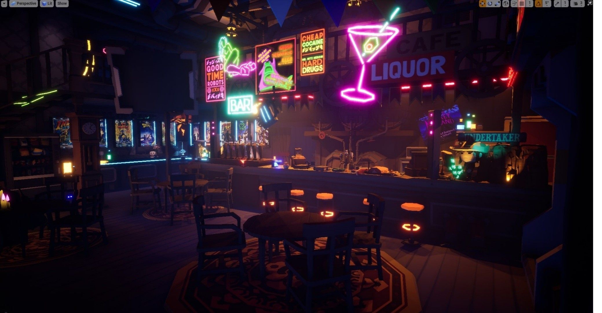 2079x1080 Cyberpunk Bar