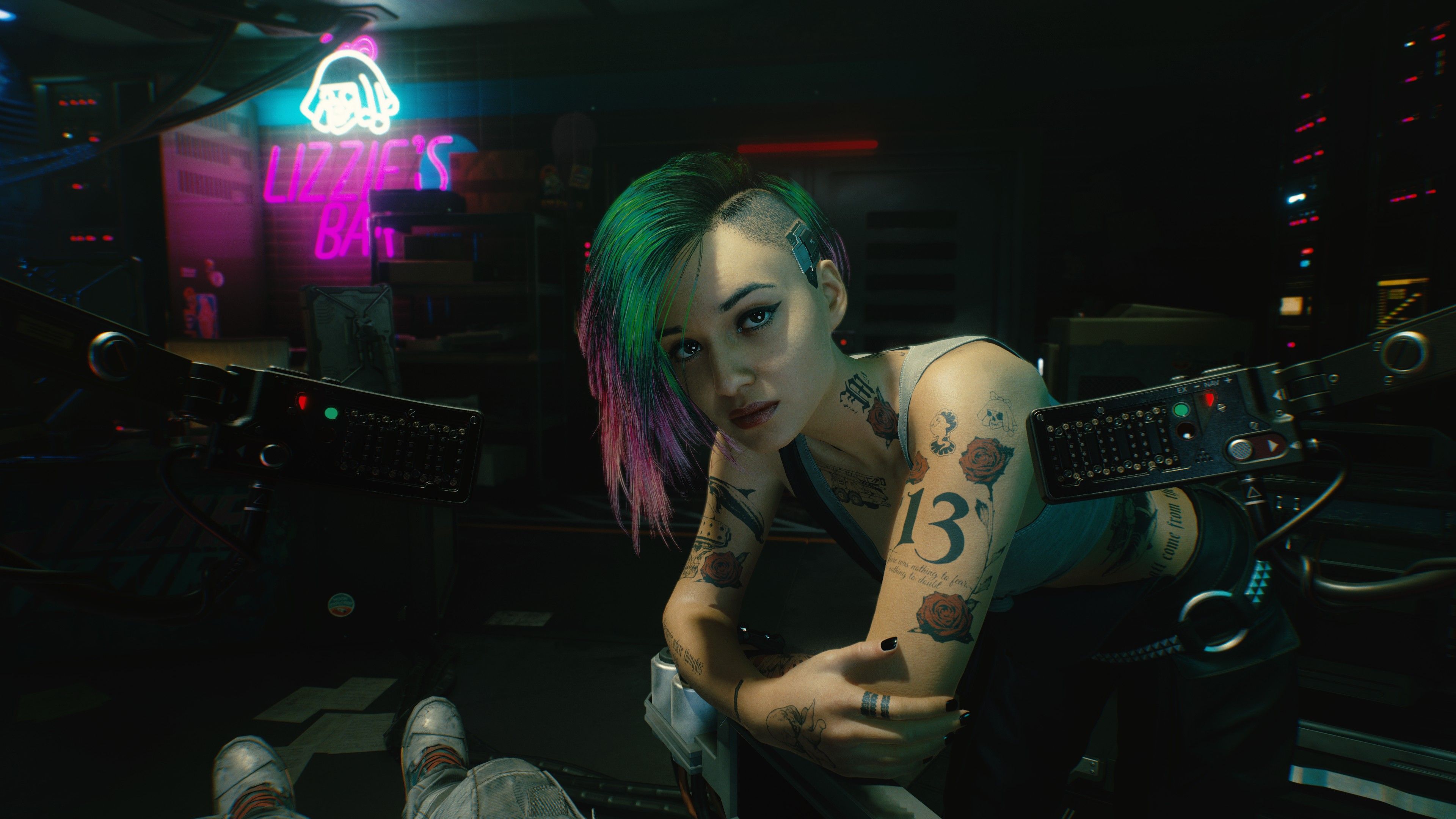 3840x2160 Lizzie's Bar Cyberpunk 2077 [3840x2160]