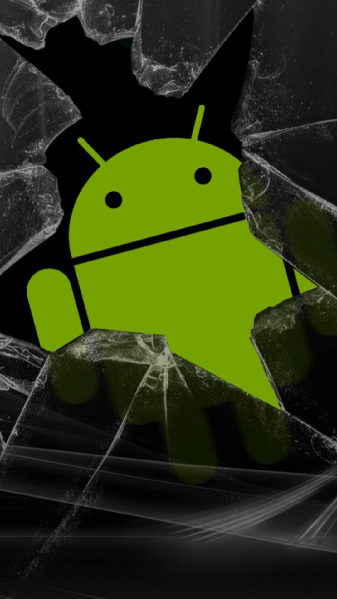 1080x1920 Blue Android Robot Wallpaper