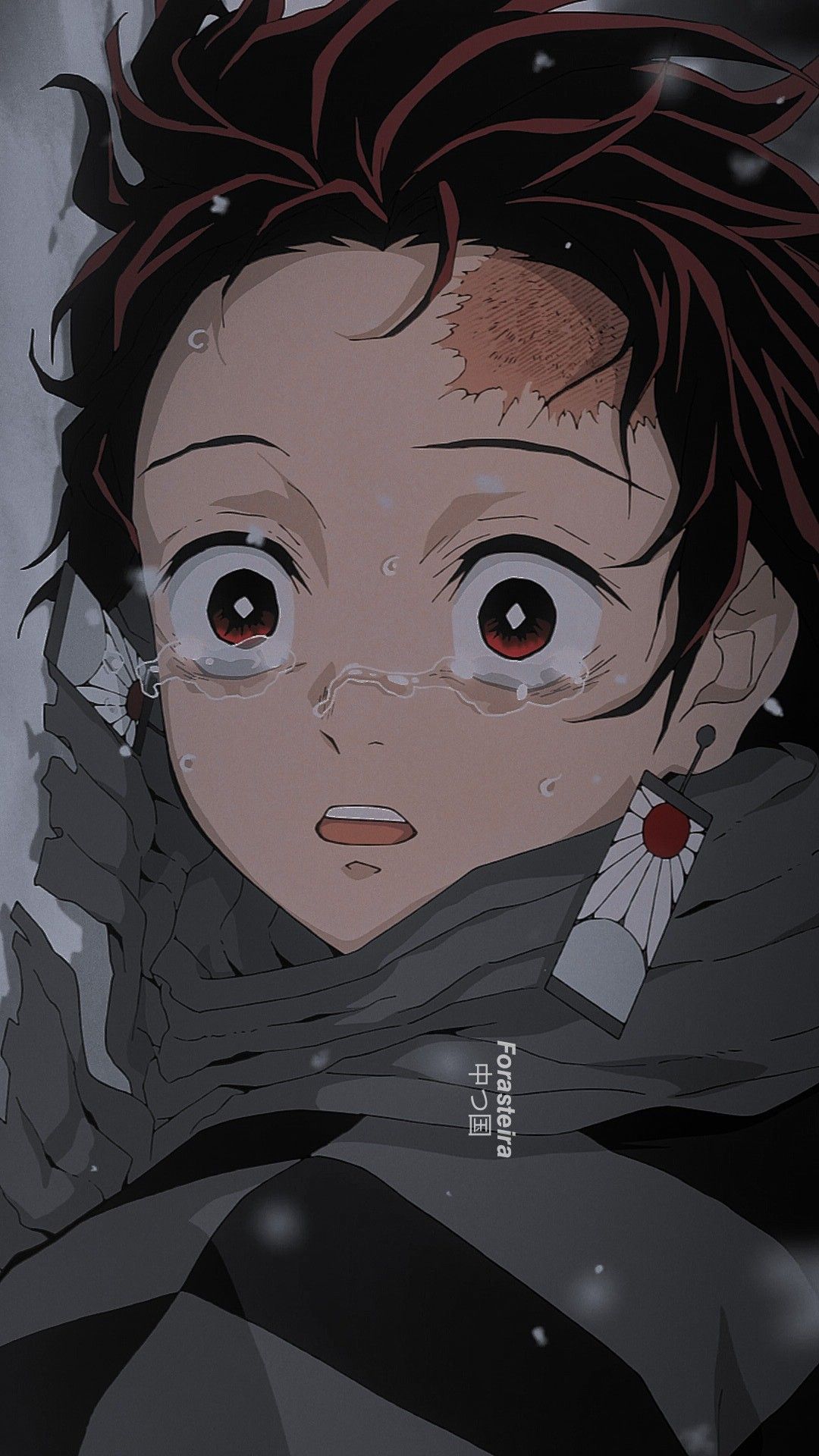 1080x1920 Tanjiro Sad Wallpaper