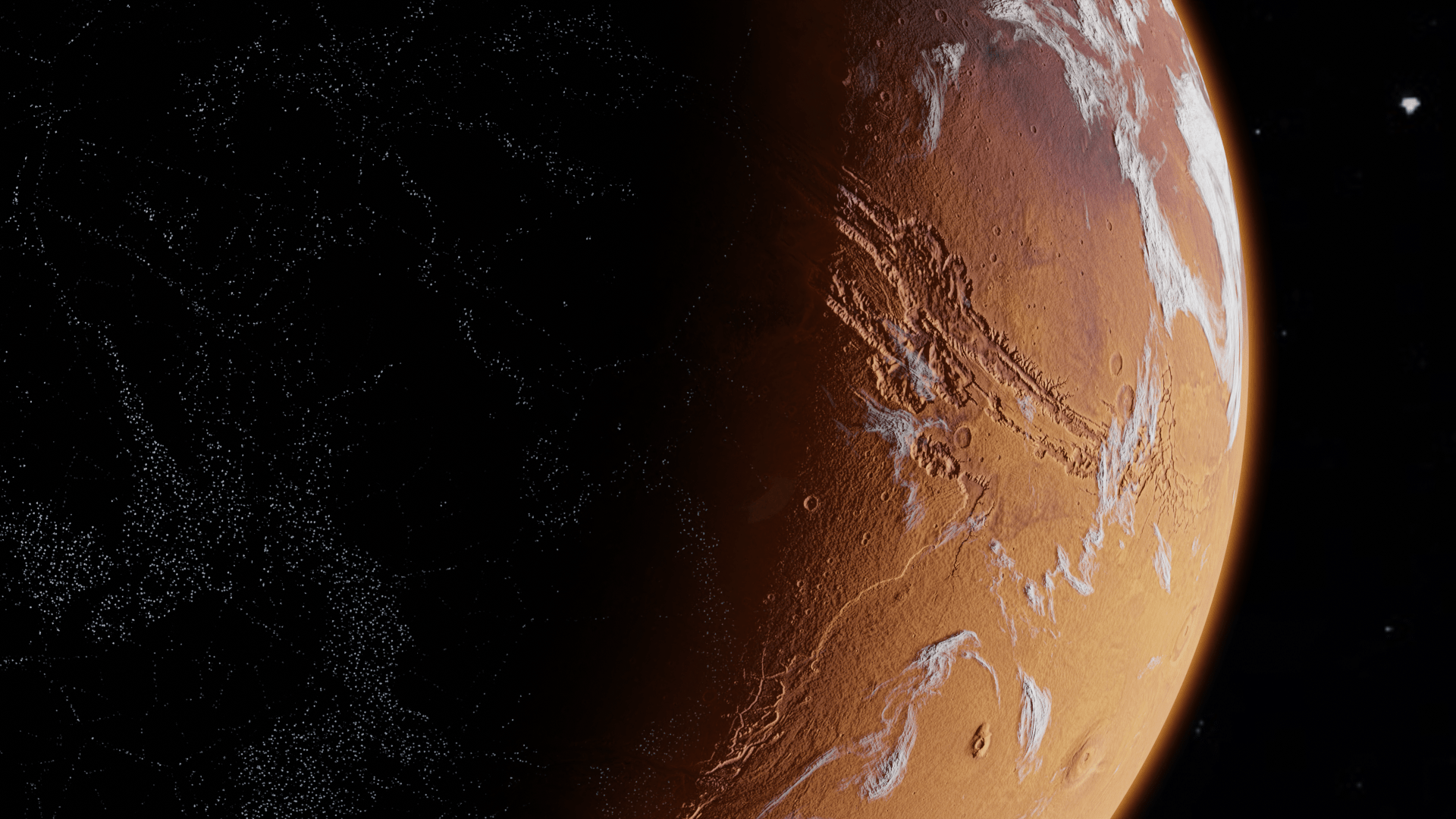 1920x1080 Mars City Lights (Feedback appreciated) in Progress Artists Community