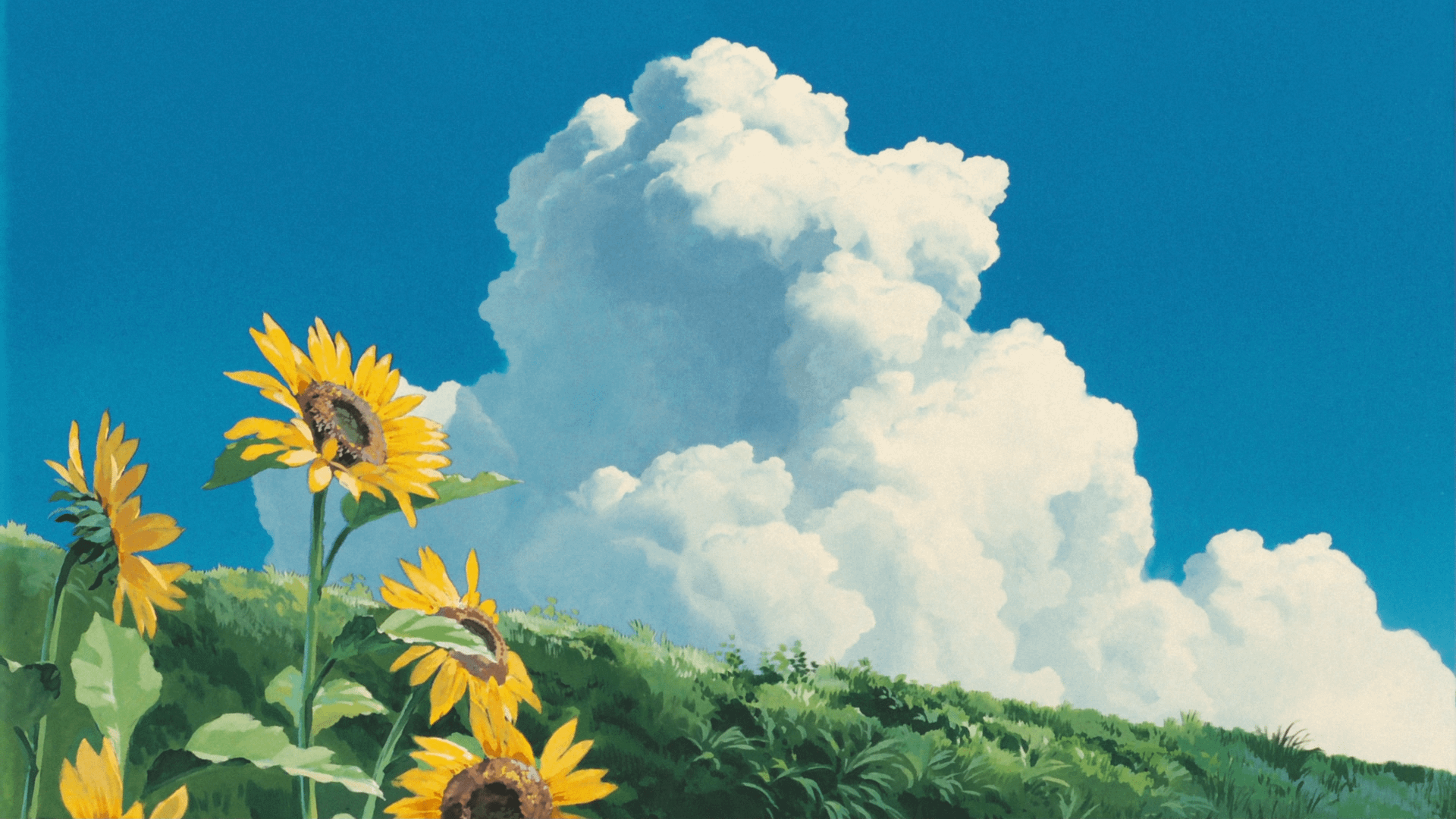 1920x1080 My Neighbor Totoro Sunflowers [1920 x 1080]