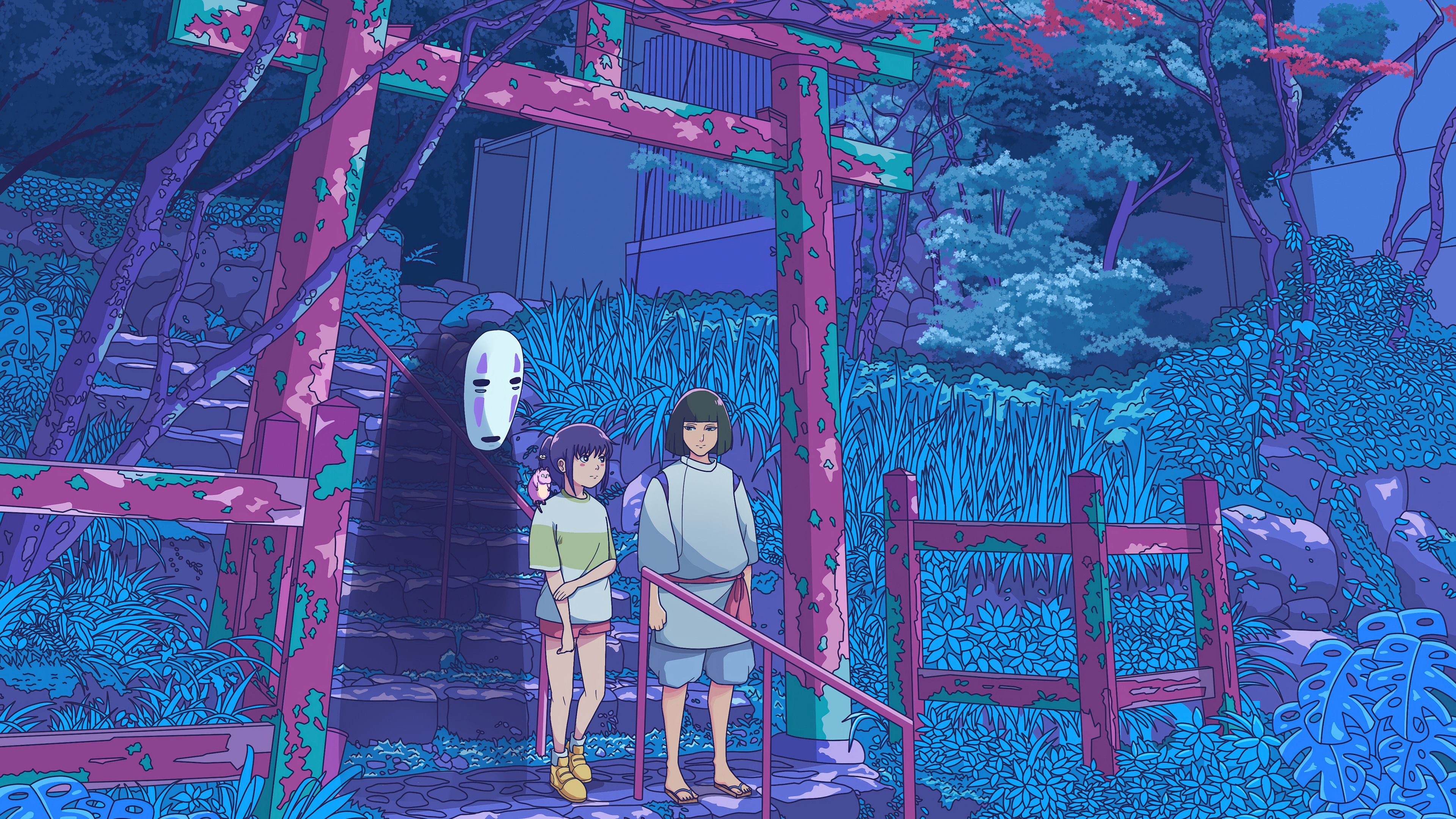 3840x2160 No Face My Neighbor Totoro Wallpaper 4K HD PC G