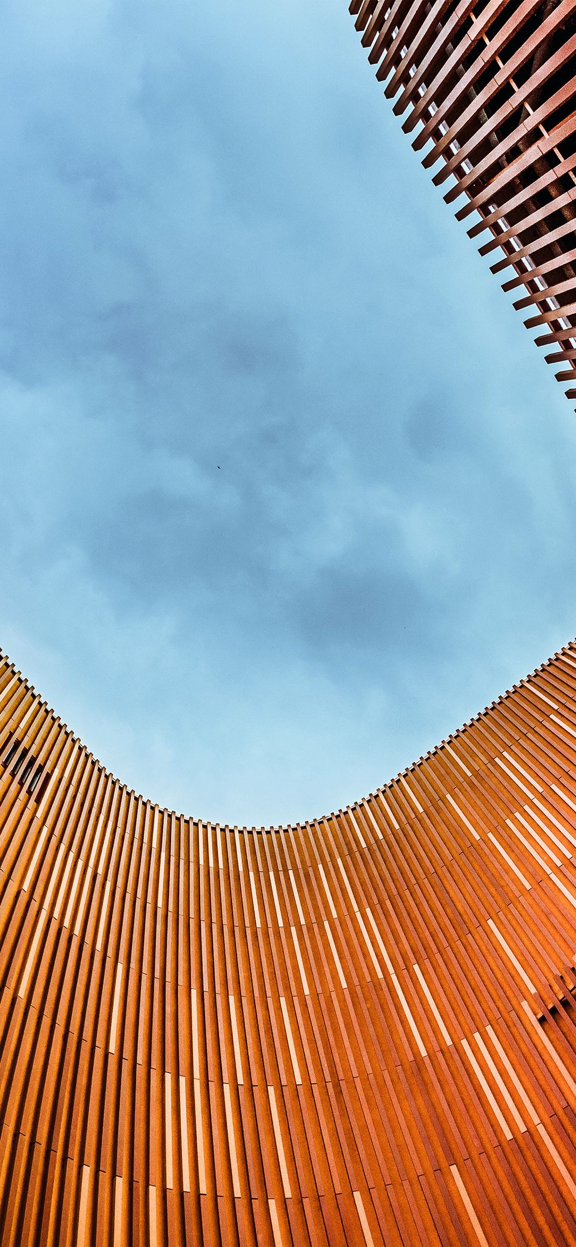 1125x2436 iPhone X wallpaper. building architecture wood view pattern