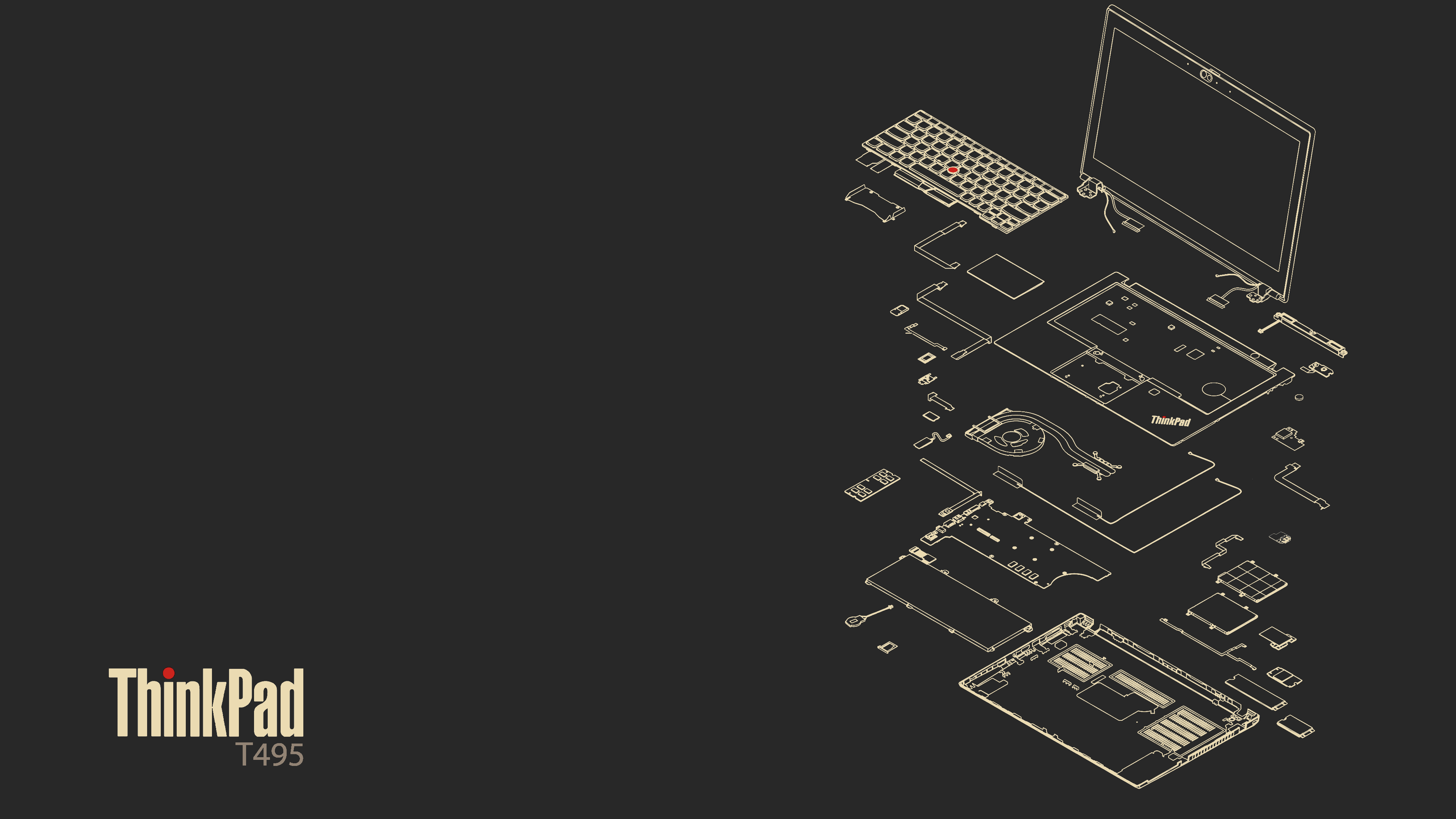 3840x2160 Pad's Exploded ThinkPad Wallpaper vol.3 (+requests!)