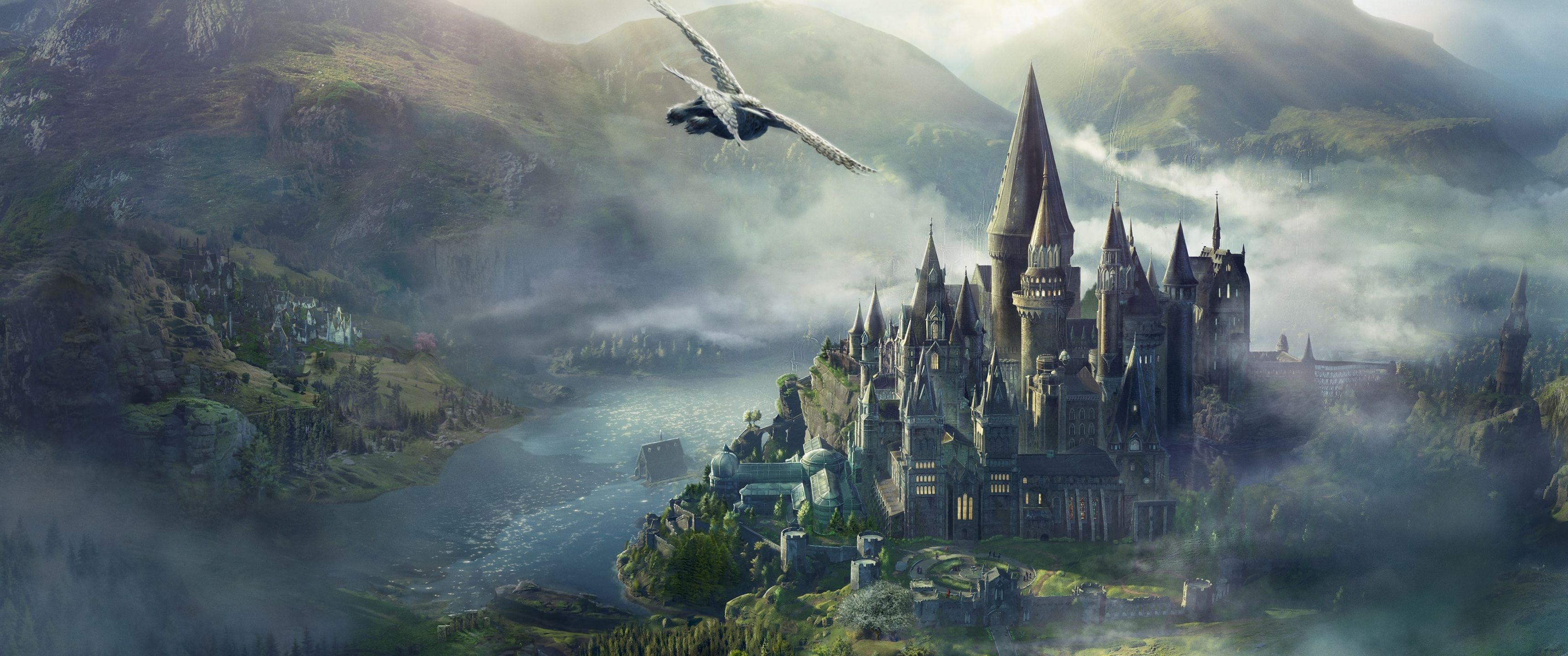 3440x1440 Hogwarts School of Witchcraft and Wizardry Wallpaper 4K, Poster, Hogwarts Legacy