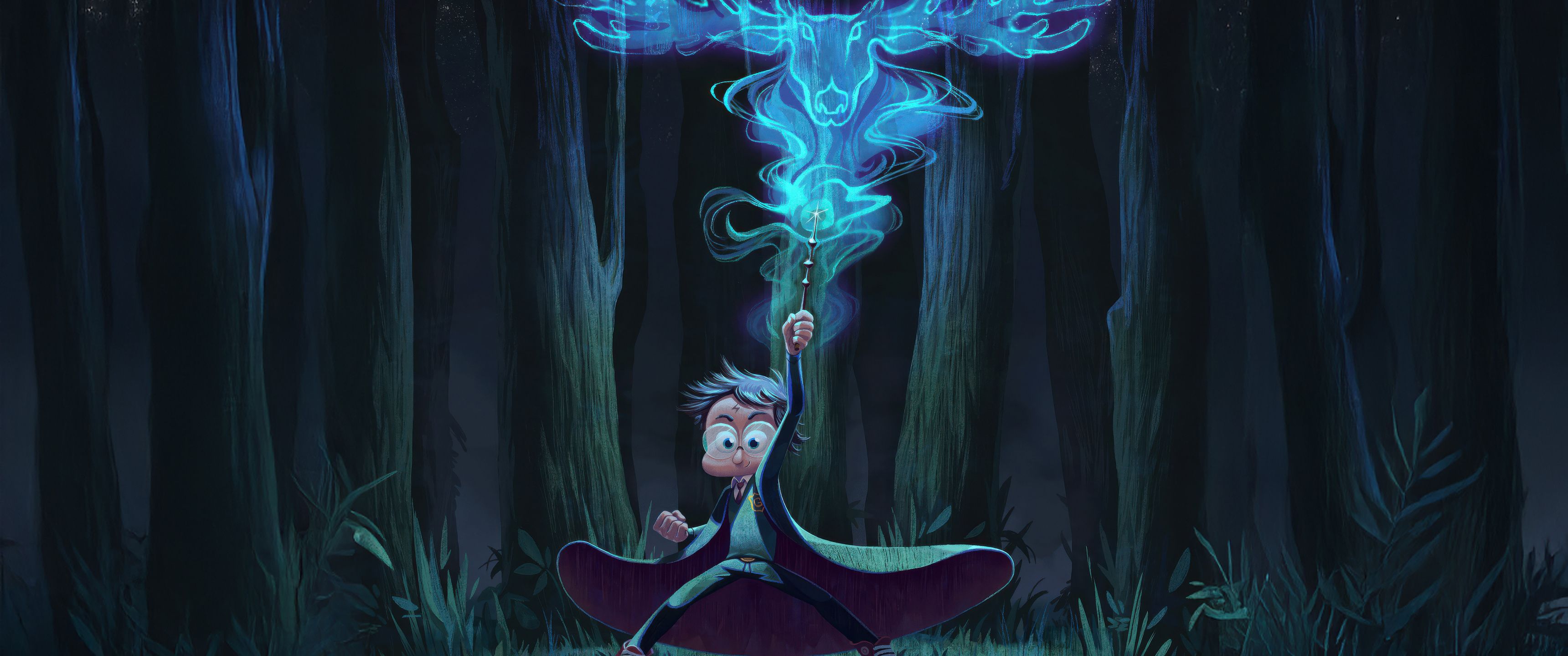3440x1440 Harry Potter And His Patronus UltraWide Quad HD 1440P , HD 4k Wallpaper, Image, Background, Photos and Picture