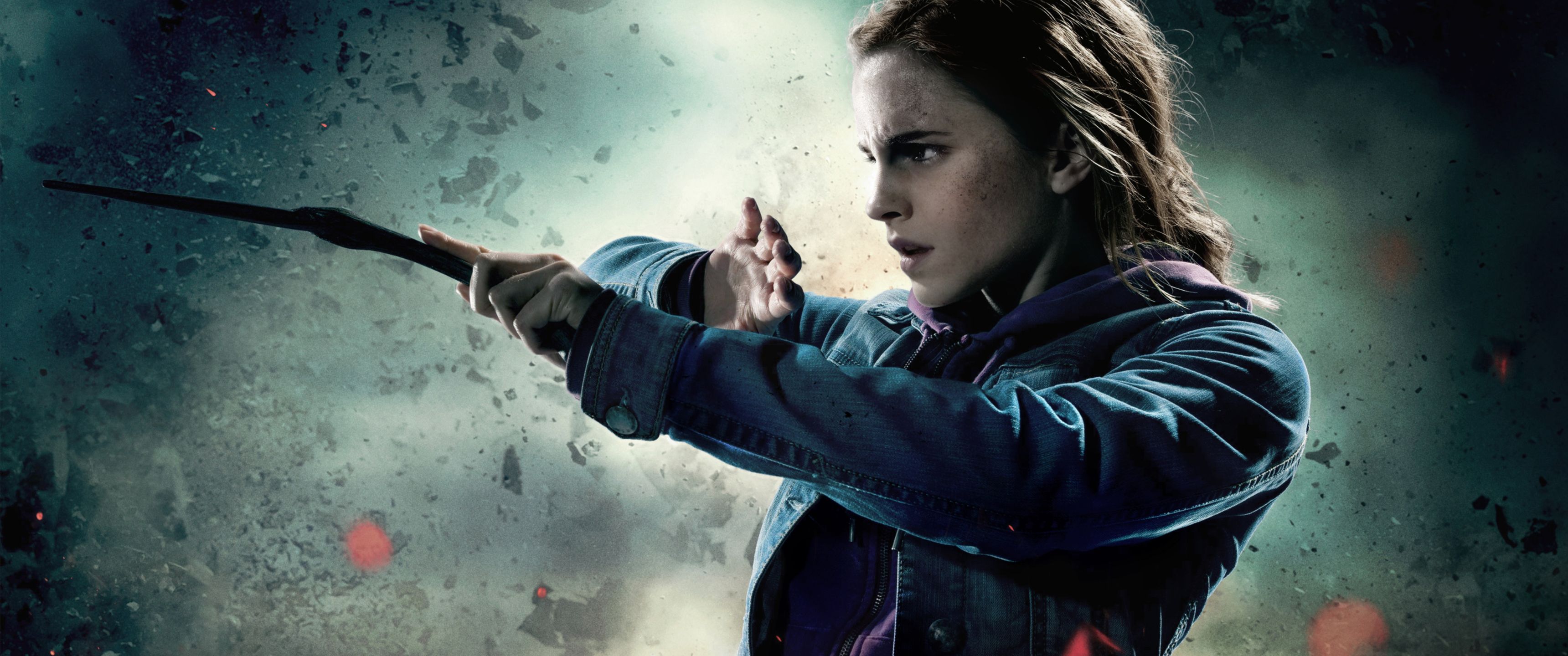 3440x1440 Download Hermione Harry Potter and the Deathly Hallows Part Hermione, Harry Potter, Harry Potter, Deathly, Hallows, Part Wallpaper in 3440x1440 Resolution