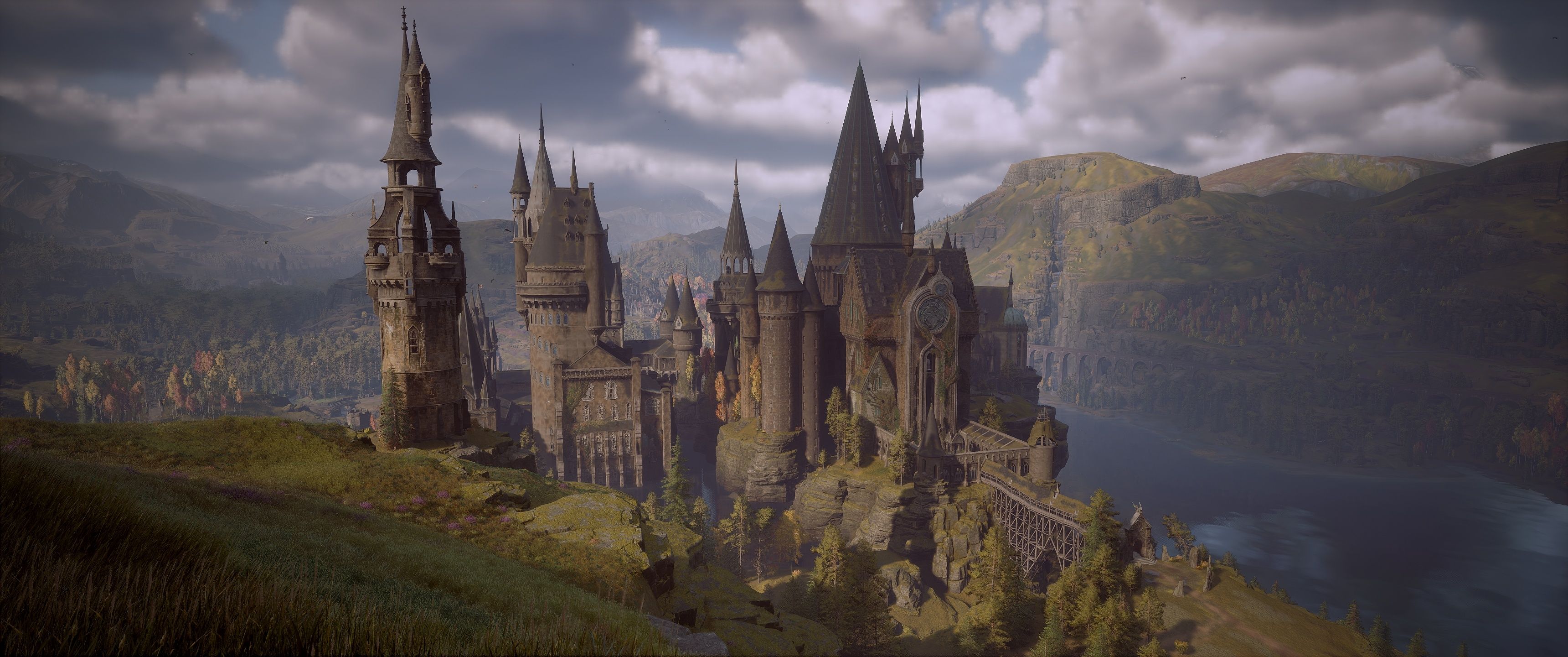 3440x1440 Hogwarts Castle 4k Wallpaper