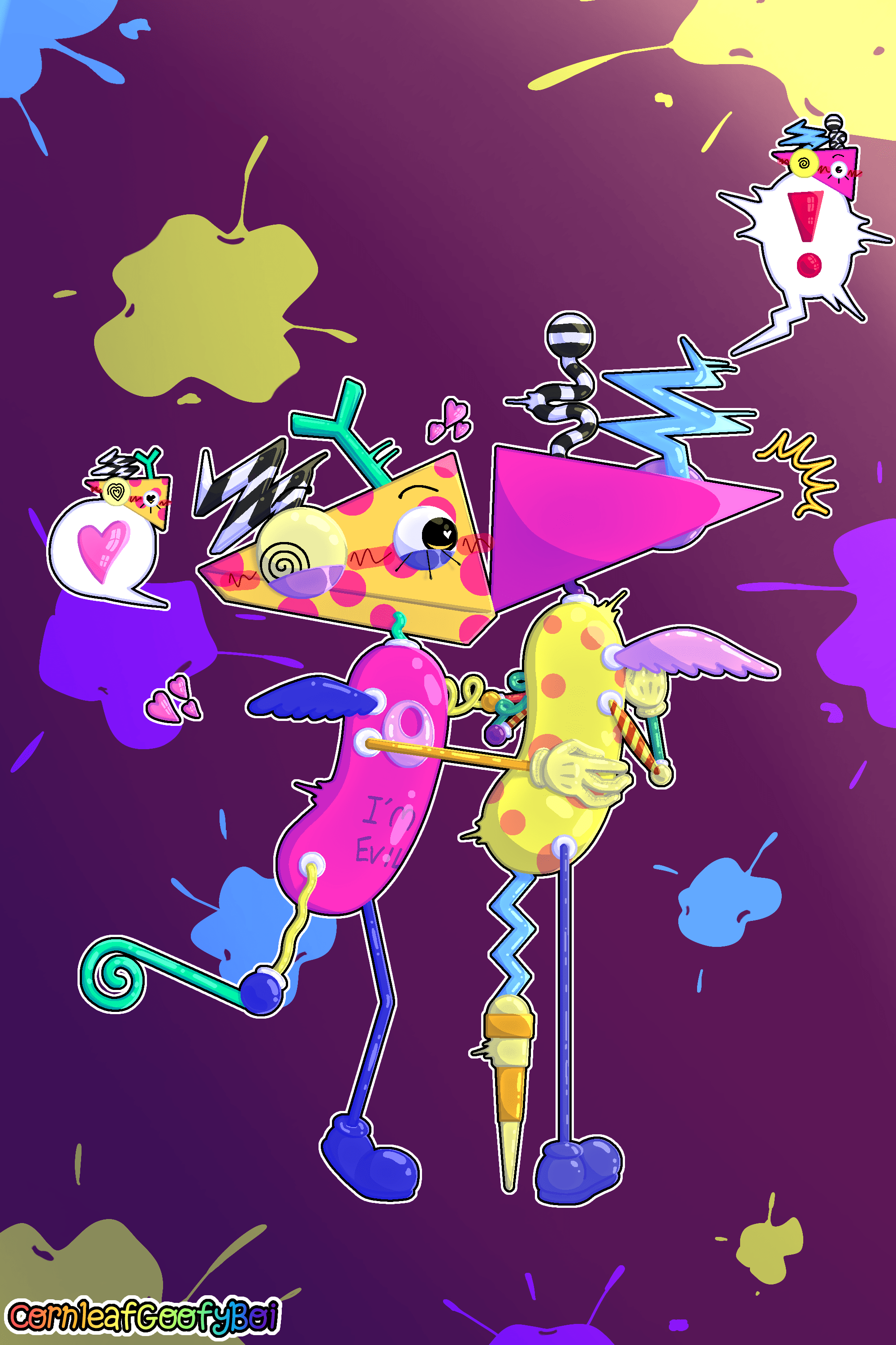 2000x3000 Bazooble × Zooble art. Third image is failed BG. [OC]