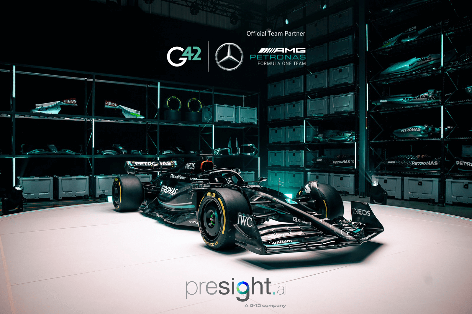 1600x1067 Mercedes AMG PETRONAS F1 Team Announces G42 As An Official Partner