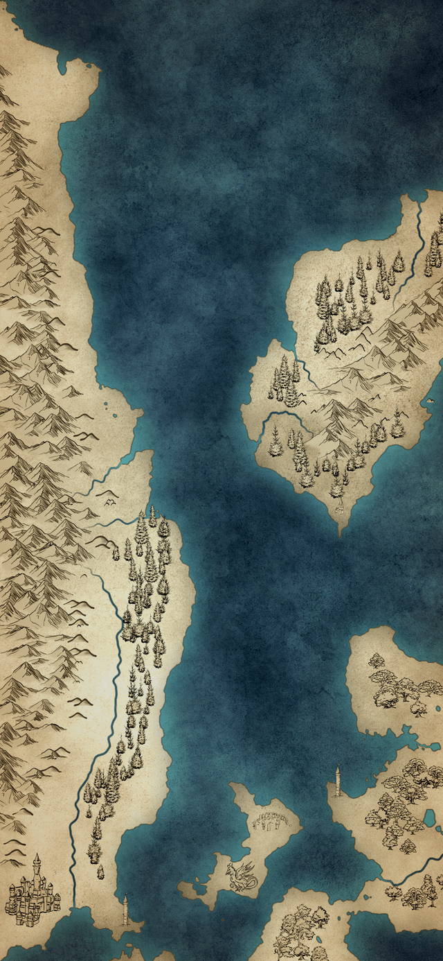 640x1386 Lockscreen Wallpaper Fantasy Map
