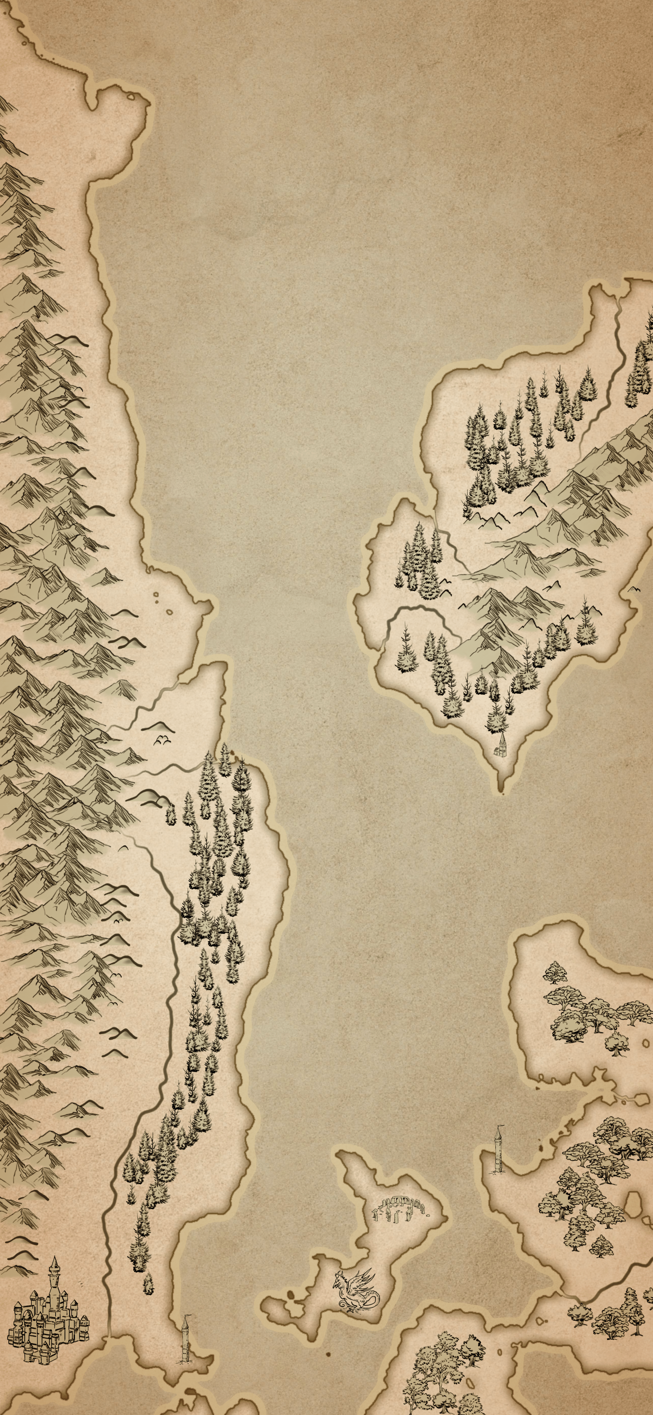 2160x4680 Lockscreen Wallpaper Fantasy Map