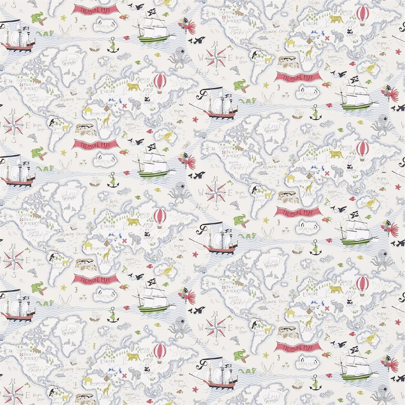 1366x1366 Treasure Map Wallpaper