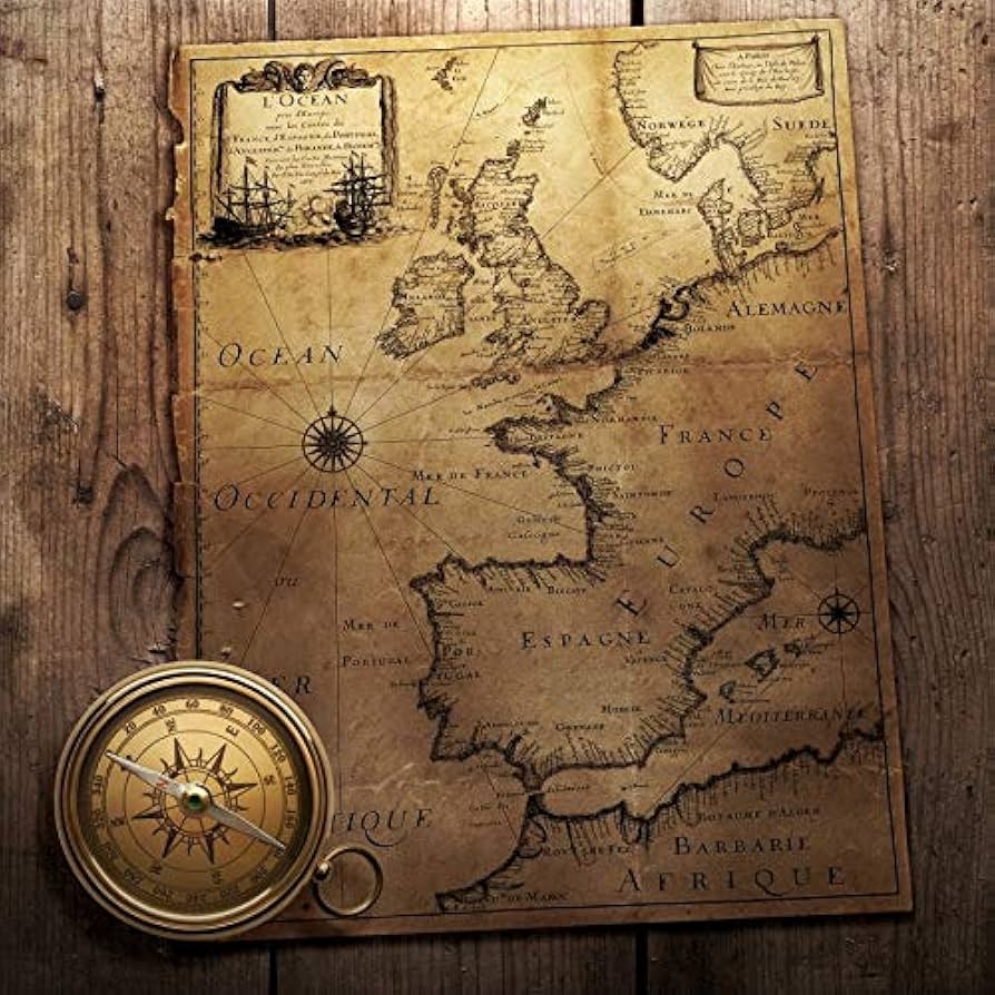 894x894 Pirate Treasure Map World Pattern Wallpaper for Photography Baby Portrait Birthday Party Photo Background Photo Studio A4 2.7x1.8m : Amazon.se: Electronics