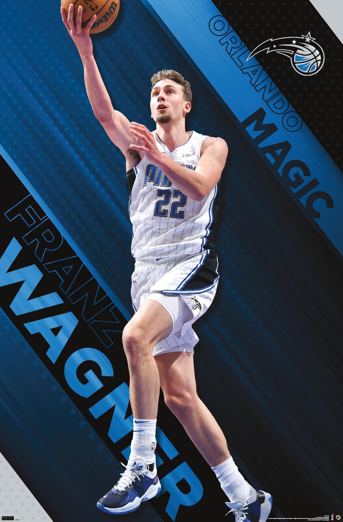 1185x1800 Trends International NBA Orlando Magic Wagner 23 Wall Poster, 19L x 13W, Premium Unframed Version: Posters & Prints