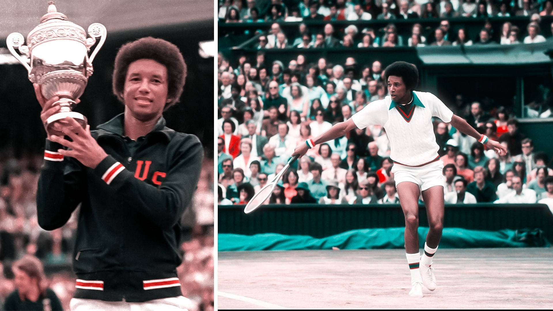 1920x1080 Download Arthur Ashe Holding Trophy Wallpaper