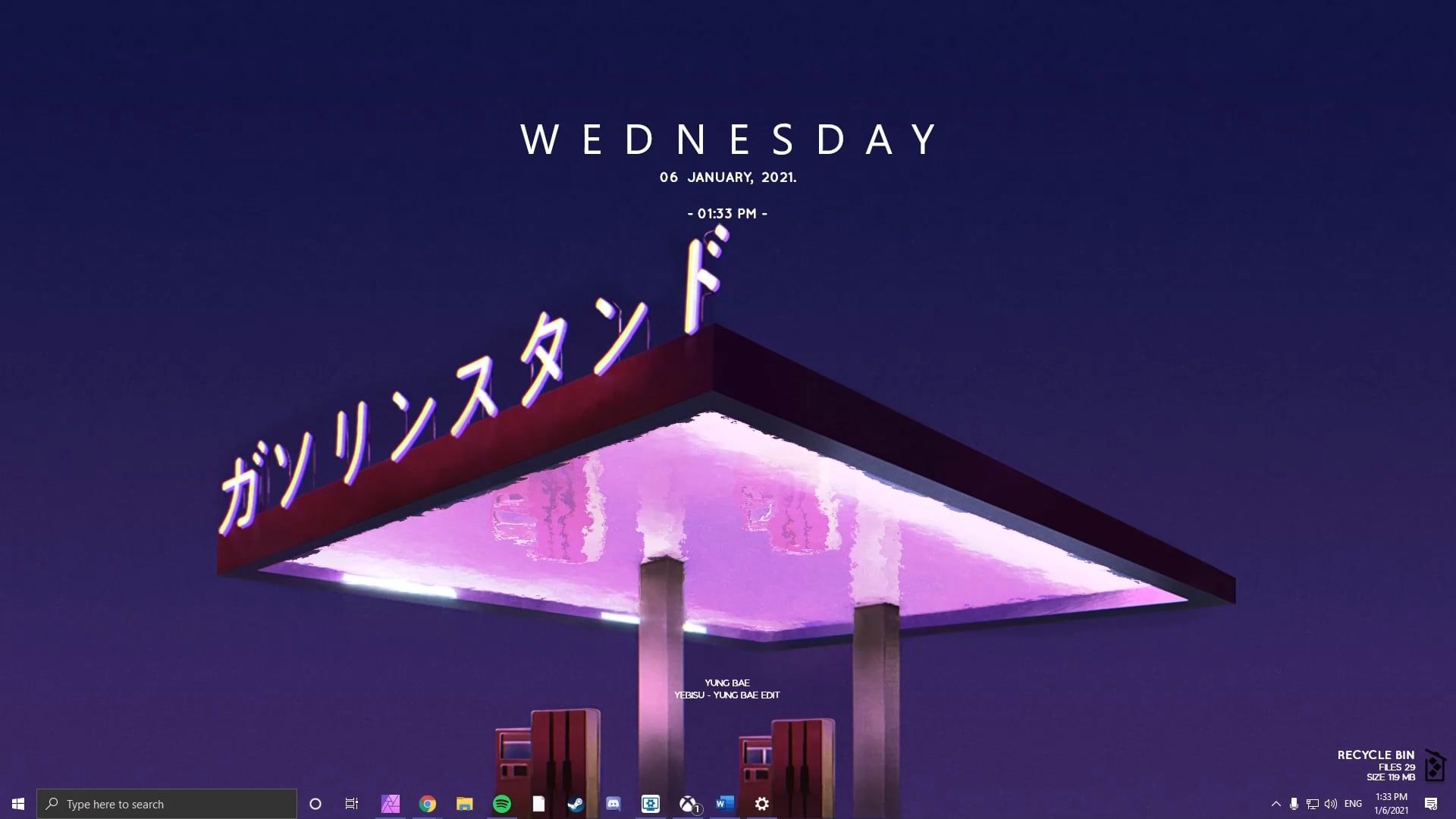 1920x1080 Aesthetic Gas Station