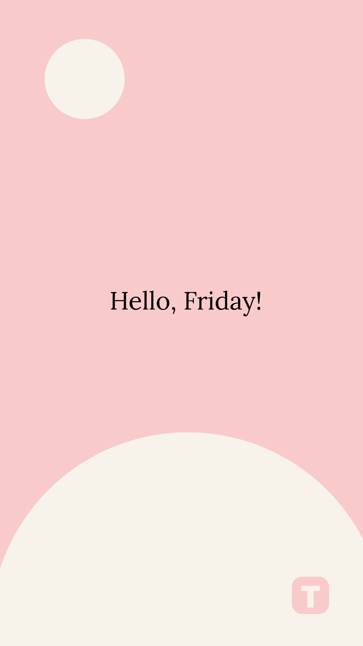 1200x2133 Free Minimalist Hello Friday Instagram Story Template to Edit Online