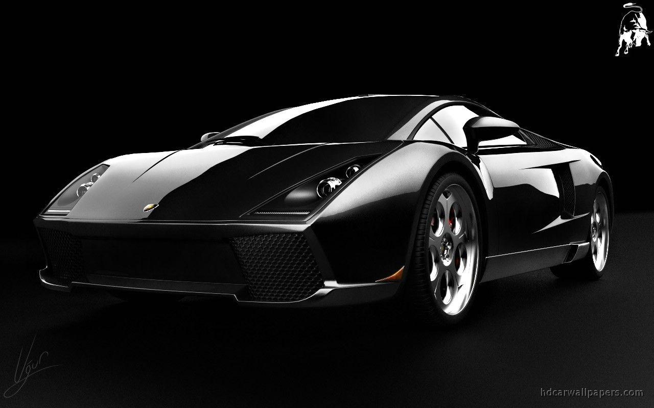 1280x800 Black Lamborghini Wallpaper