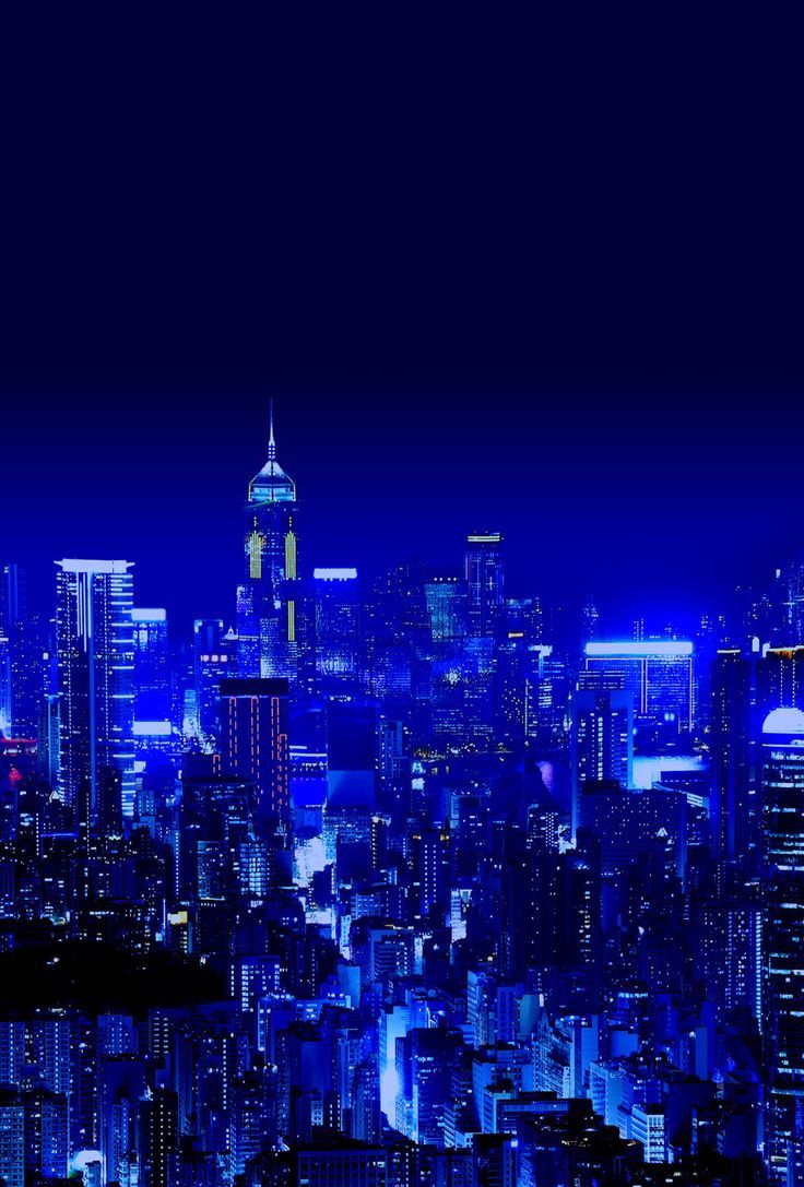 736x1087 Blue city scape. Blue aesthetic grunge, Blue wallpaper iphone, Blue aesthetic dark