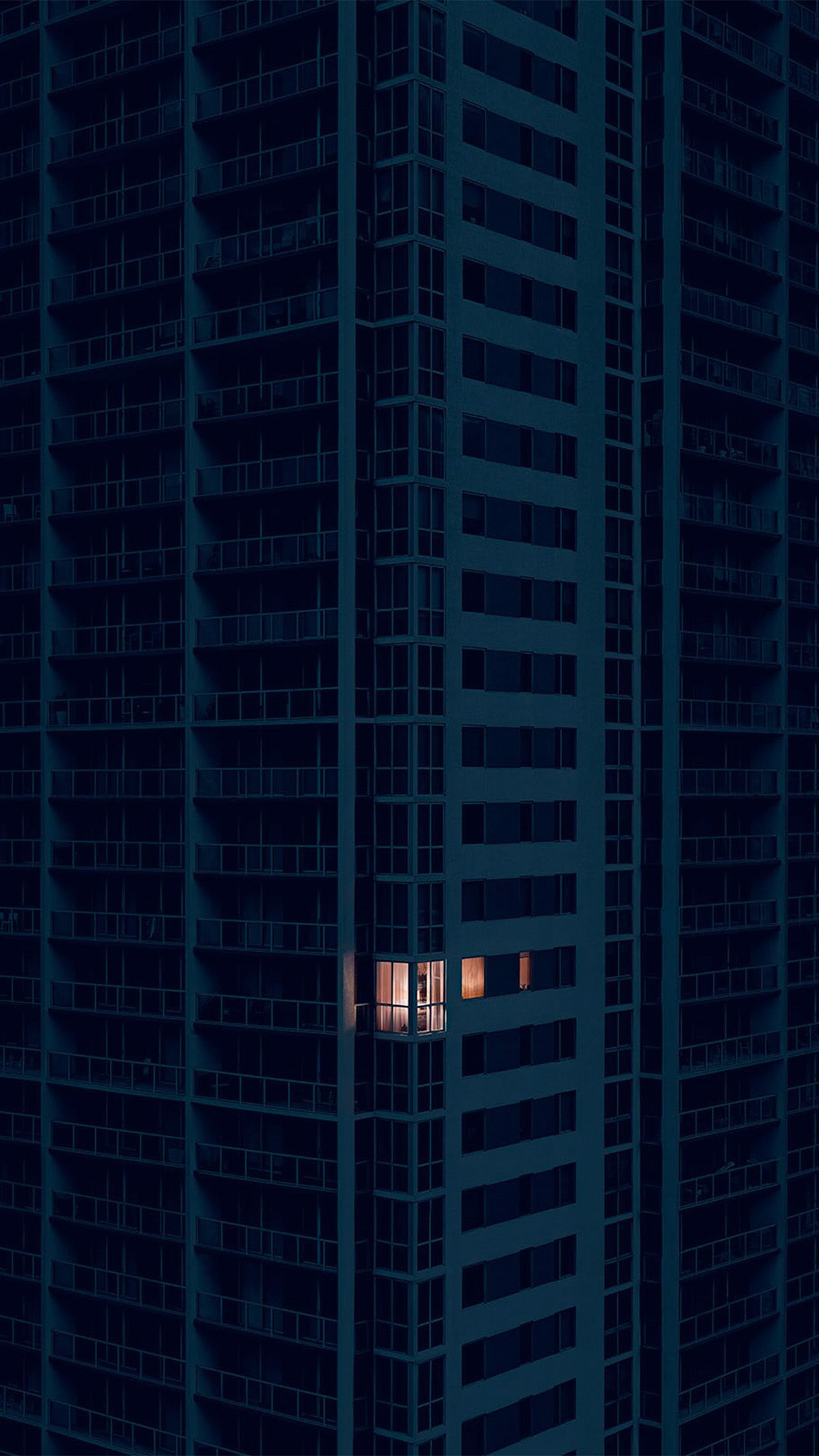 1242x2208 iPhone X wallpaper. city dark apartment pattern art illustration blue