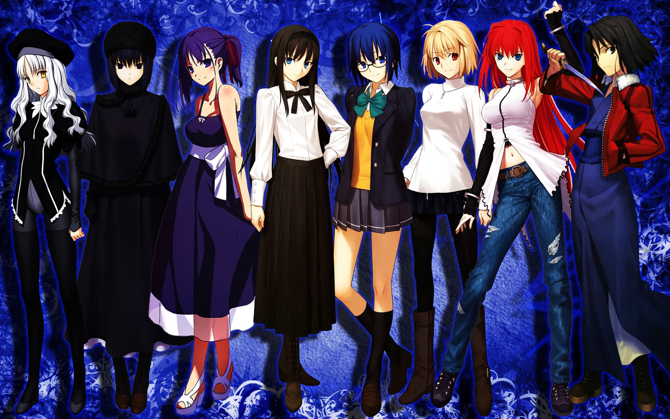 2560x1600 Wallpaper Fate Stay Night, Kara No Kyoukai, Ryougi Shiki, Girls, Anime, Type -moon, Aozaki Aoko, Caren Hortensia For Mobile And Desktop, Section прочее, Resolution 2560x1600