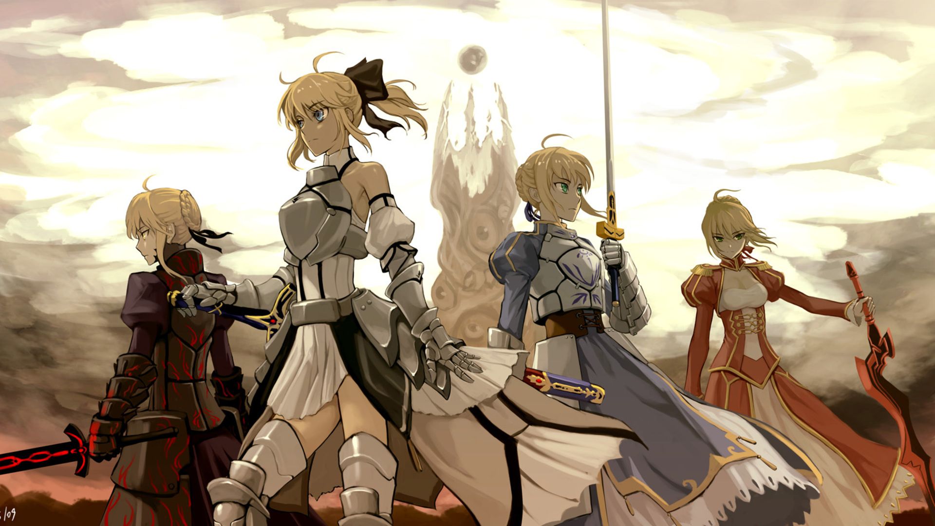1920x1080 Type Moon Girls HD Wallpaperx1080