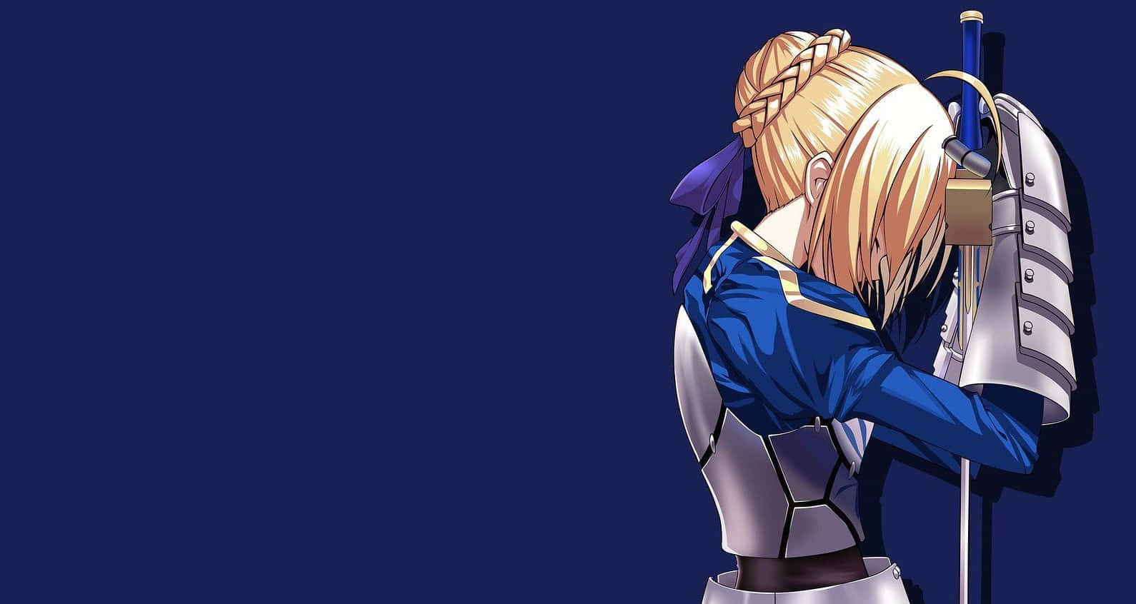 1590x846 Download Best Anime Type Moon Saber Wallpaper