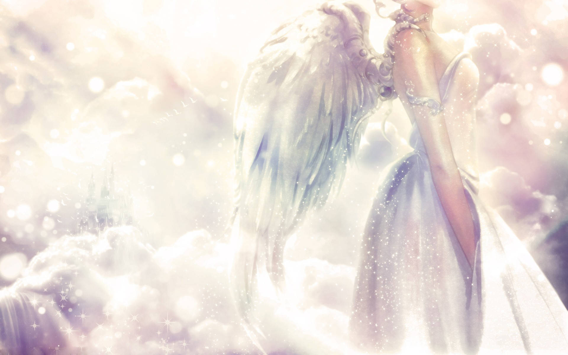 1920x1200 Download Shining Fantasy Beautiful Angel Wallpaper