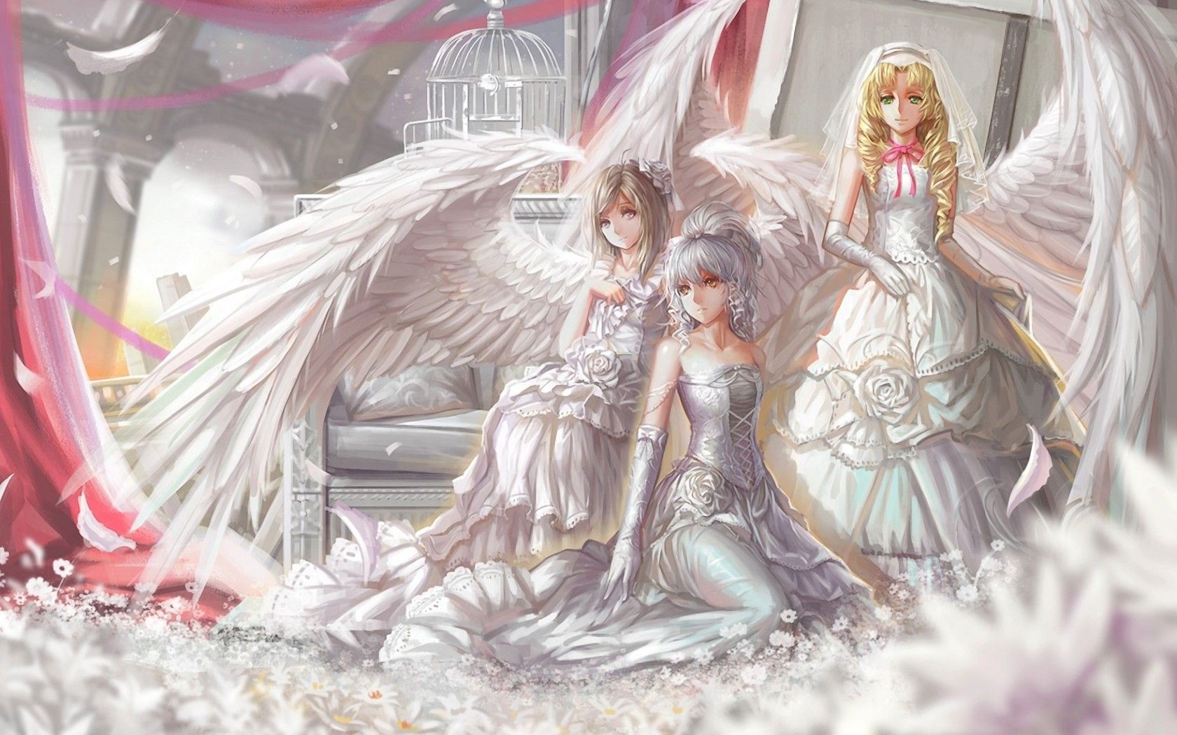 1680x1050 Fantasy Angels: Enchanting HD Wallpaper Experiencex1050